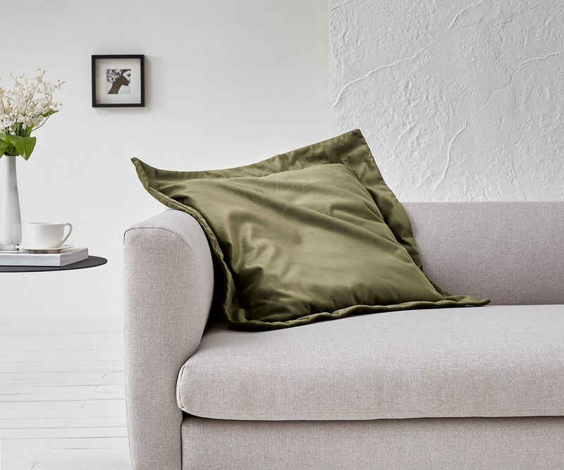DELIFE Декоративні подушки Dalma, Samt Olive 75x75 cm