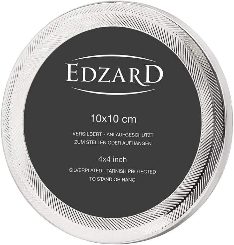 EDZARD Bilderrahmen Pepe (Foto 10x10 cm) versilbert und anlaufgeschützt – Bild 2 von 3