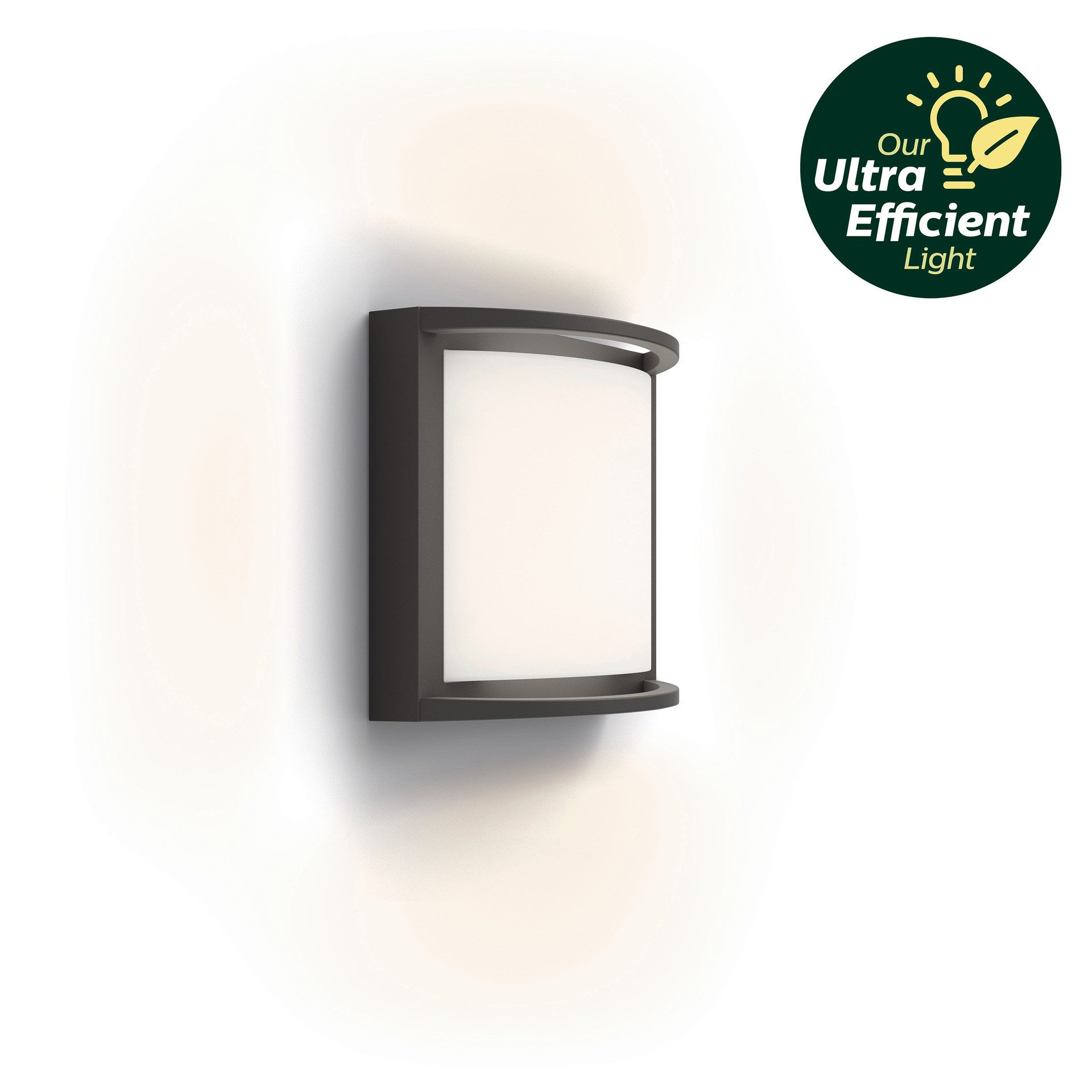 Philips Hue LED Außen-Wandleuchte Outdoor A-Label Samondra Wand UE 3,8W 27K, LED fest integriert