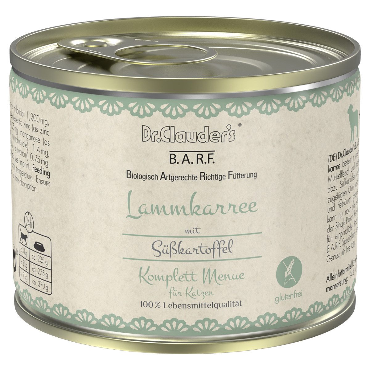 Dr. Clauder's BARF Komplettmenue Lammkarree 200 g