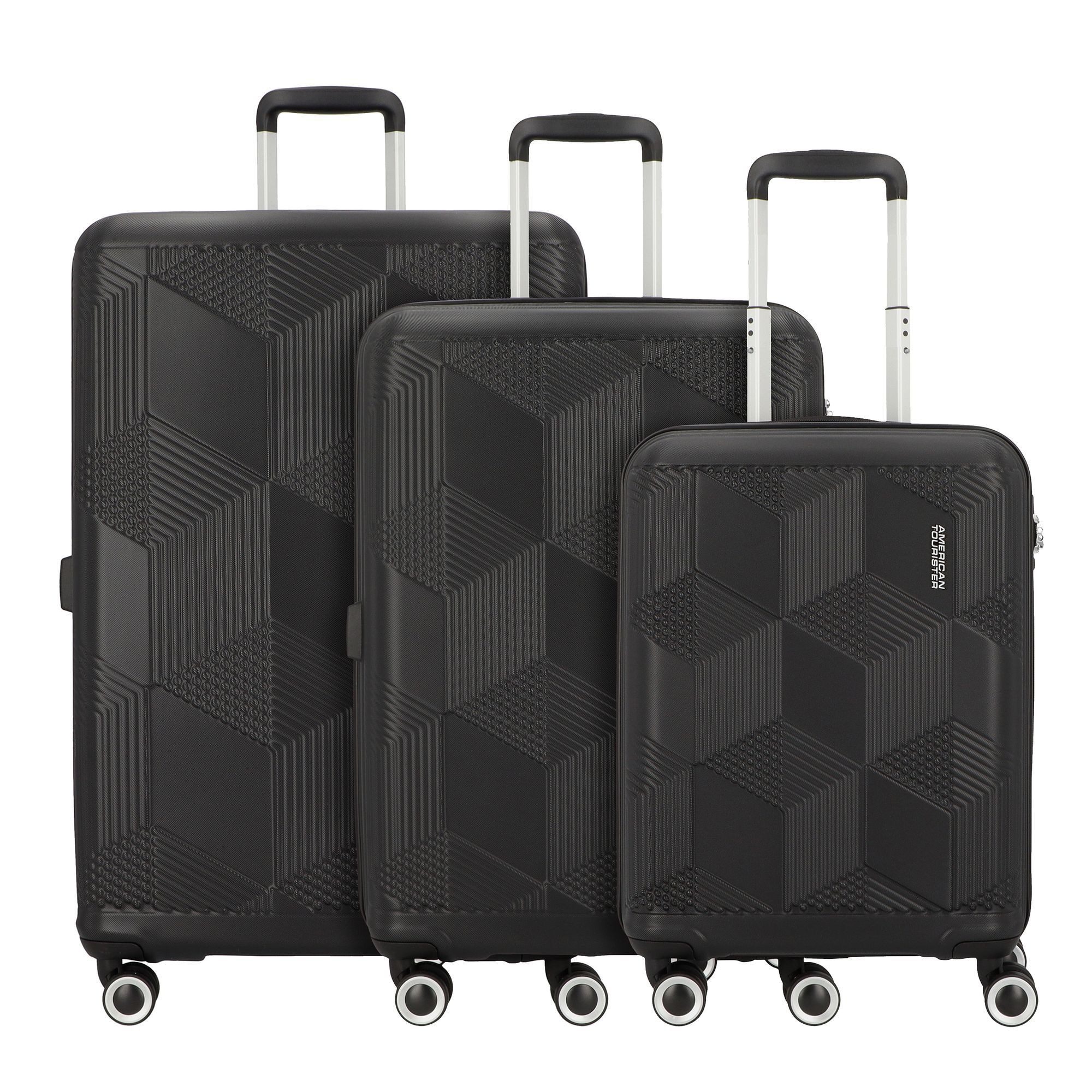 American Tourister® Trolleyset Sunchaser, 4 Rollen, (3-teilig, 3 tlg), ABS