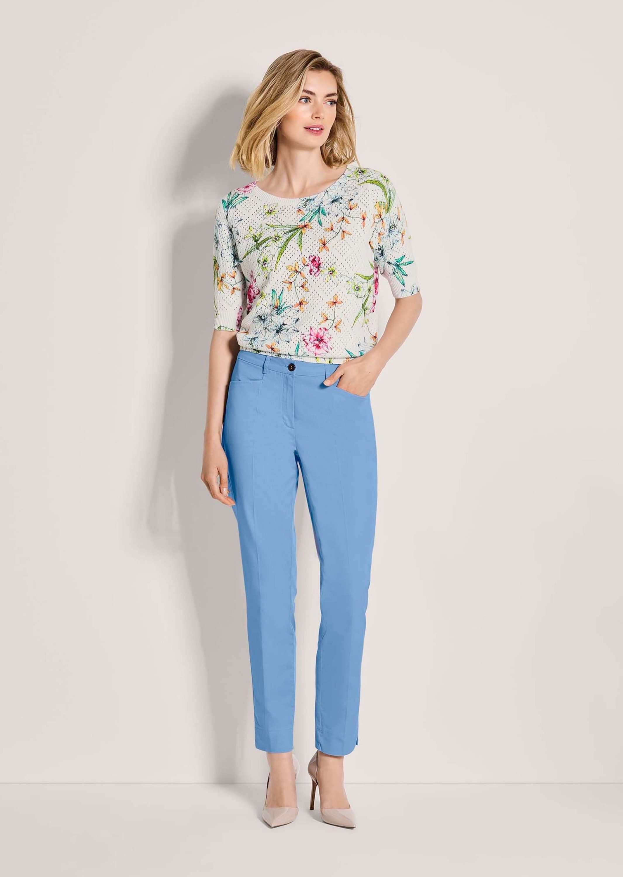 Chinos Jerseyhose mit Formbund