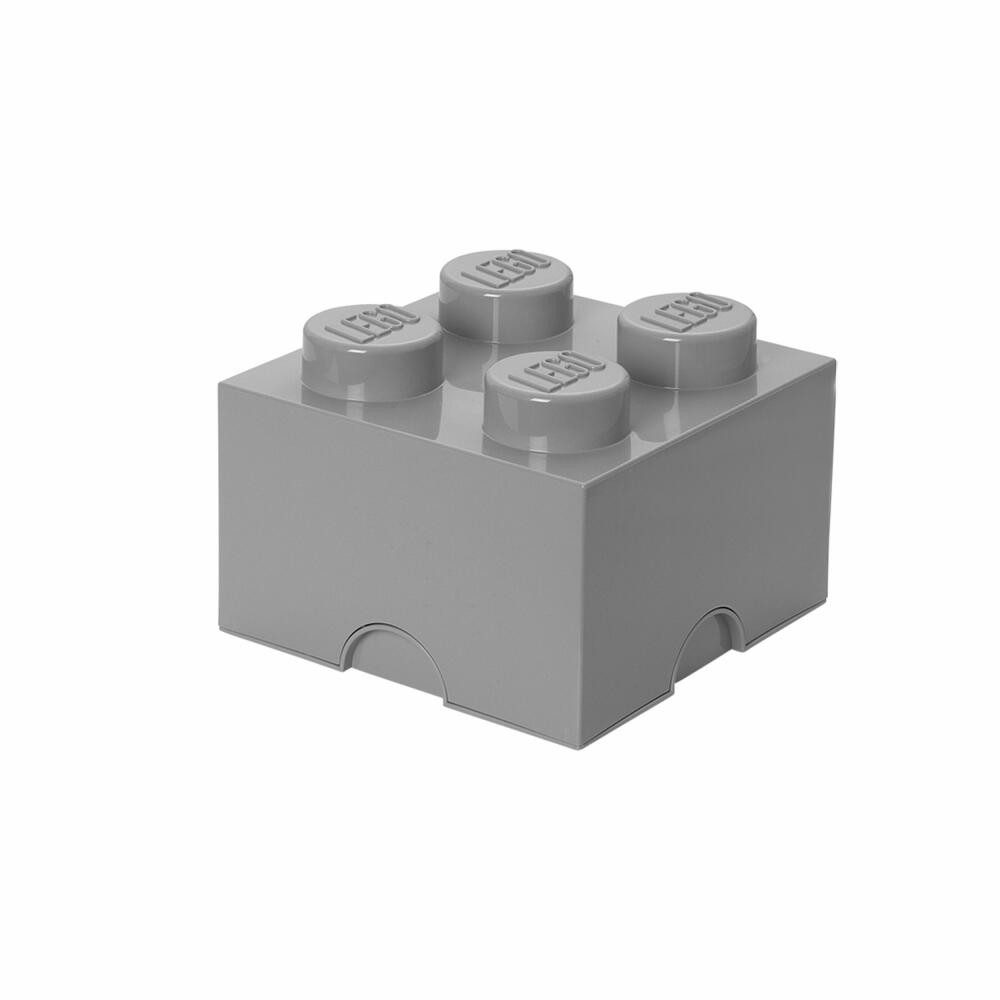 NHG Aufbewahrungsbox LEGO Storage Brick 4 - Medium Stone Grey