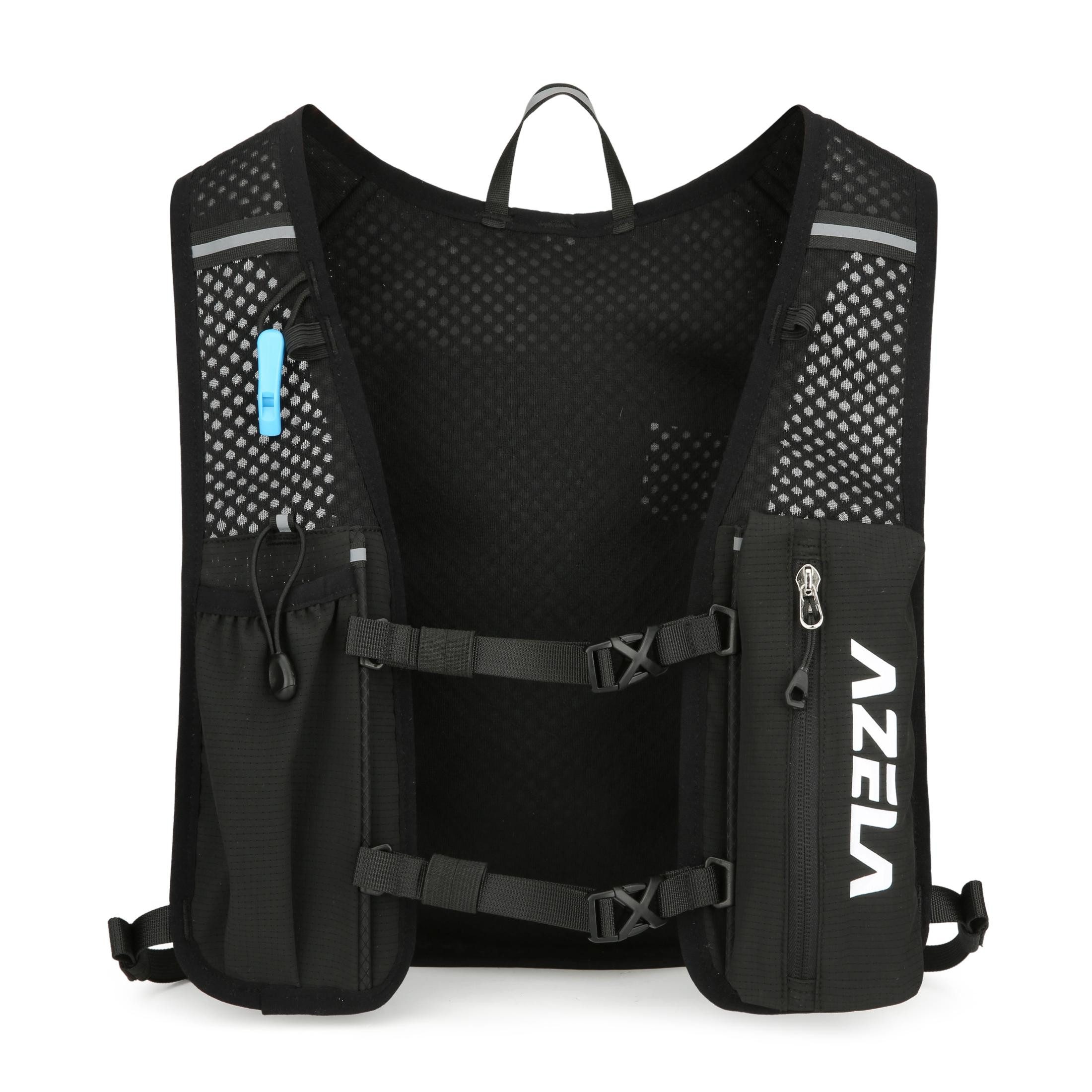 Maity Trinkrucksack 5L Laufweste Ultraleicht Wasserdicht Atmungsaktiv mit Reflektoren, Reflektierendes Design und ultraleicht