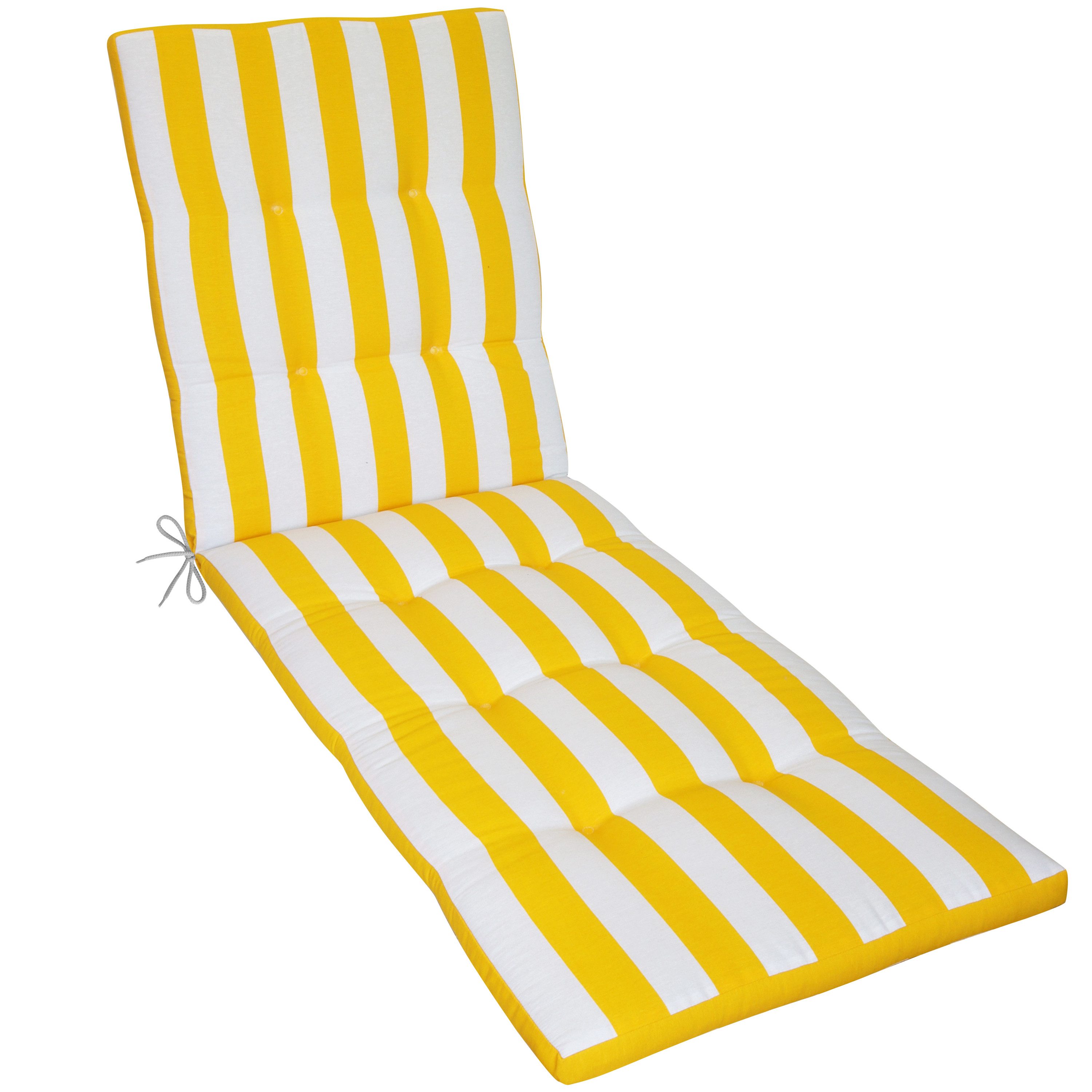 Herlag Liegenauflage Mia, Auflage Gartenliege 200x60x5cm Easy-Drop Bänder