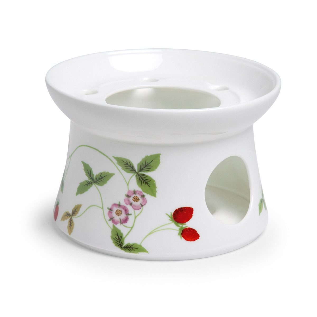 TeaLogic Подогреватели Erdbeeren, Spülmaschinengeeignet, Weiß, Motiv: Erdbeeren