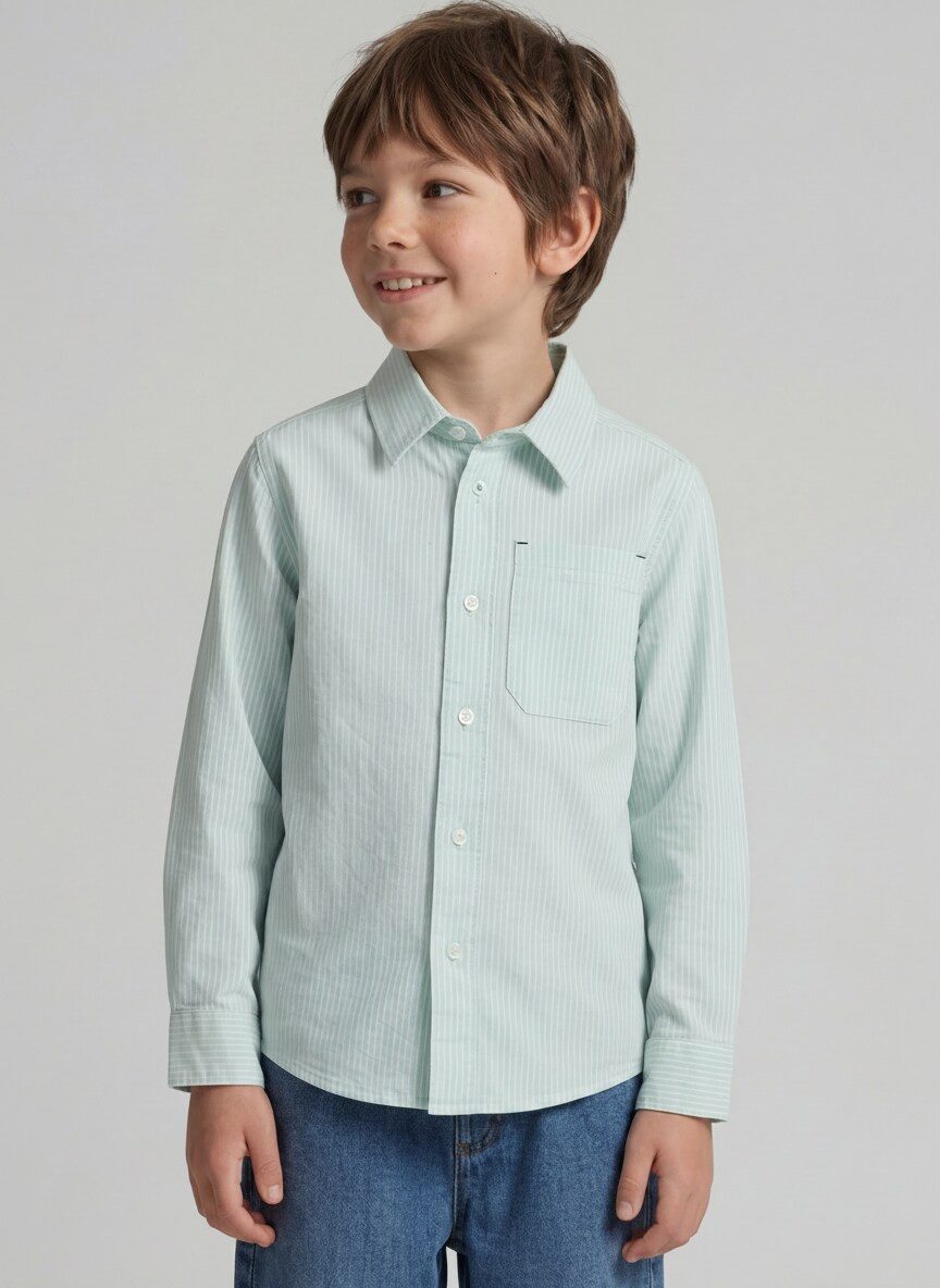 TOM TAILOR Langarmhemd Blusen & Shirts Dobby Hemd mit Streifen