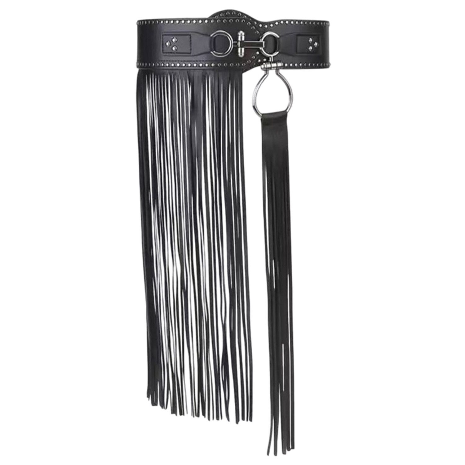 Refttenw Hüftgürtel Vintage schwarz Quastengürtel, Damen günstig online kaufen