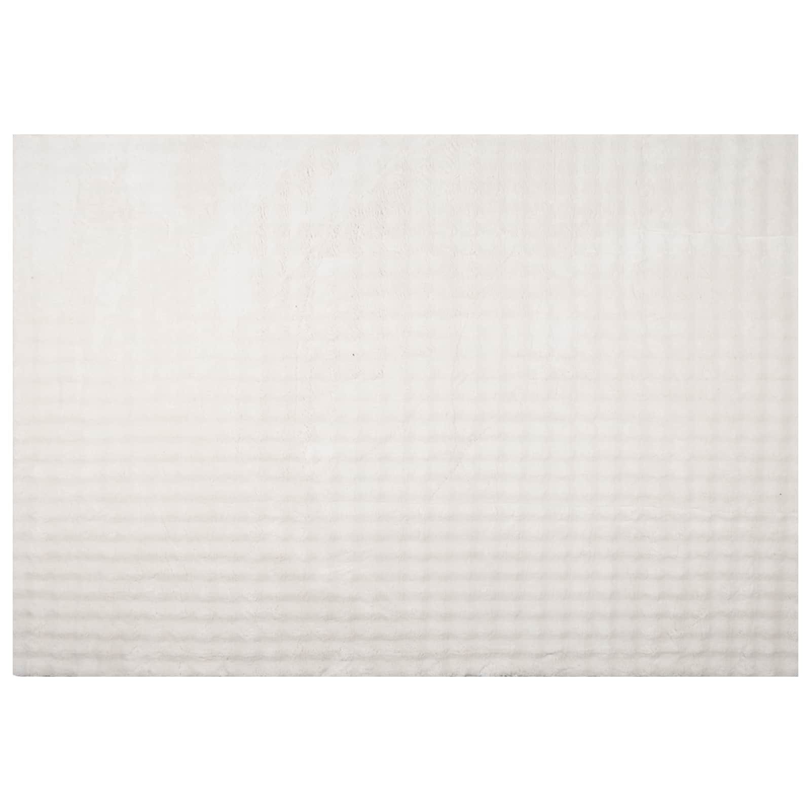vidaXL Teppich Bereichsteppiche SIROLO Creme 340 x 240 cm Polyester, Hütte