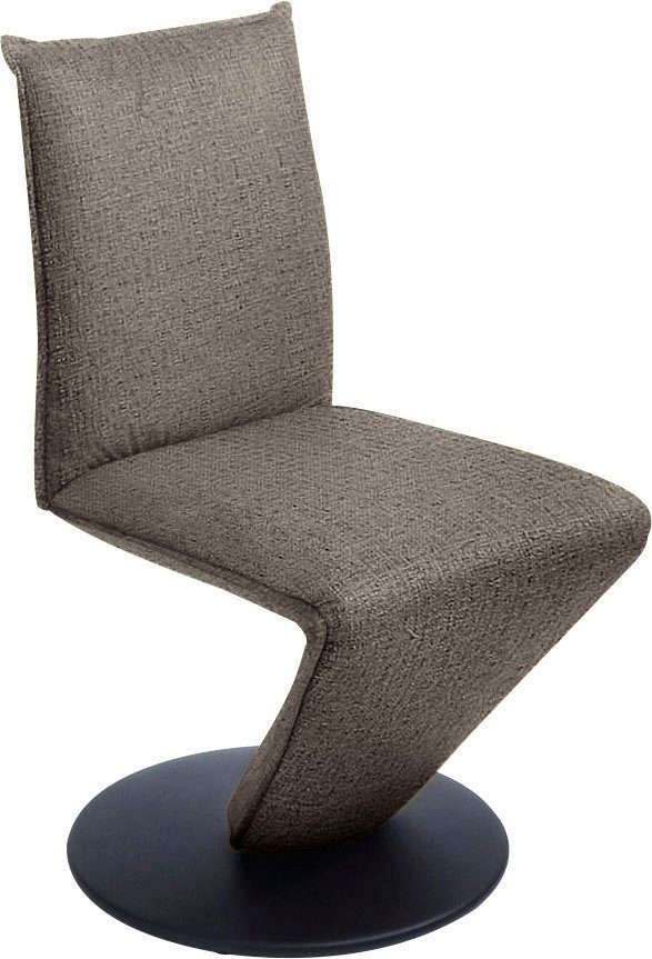 Wohnen mit Stuhl Struktur Metall K+W schwarz Sitzschale, Drehteller Drehstuhl Drive, in Komfort federnder &