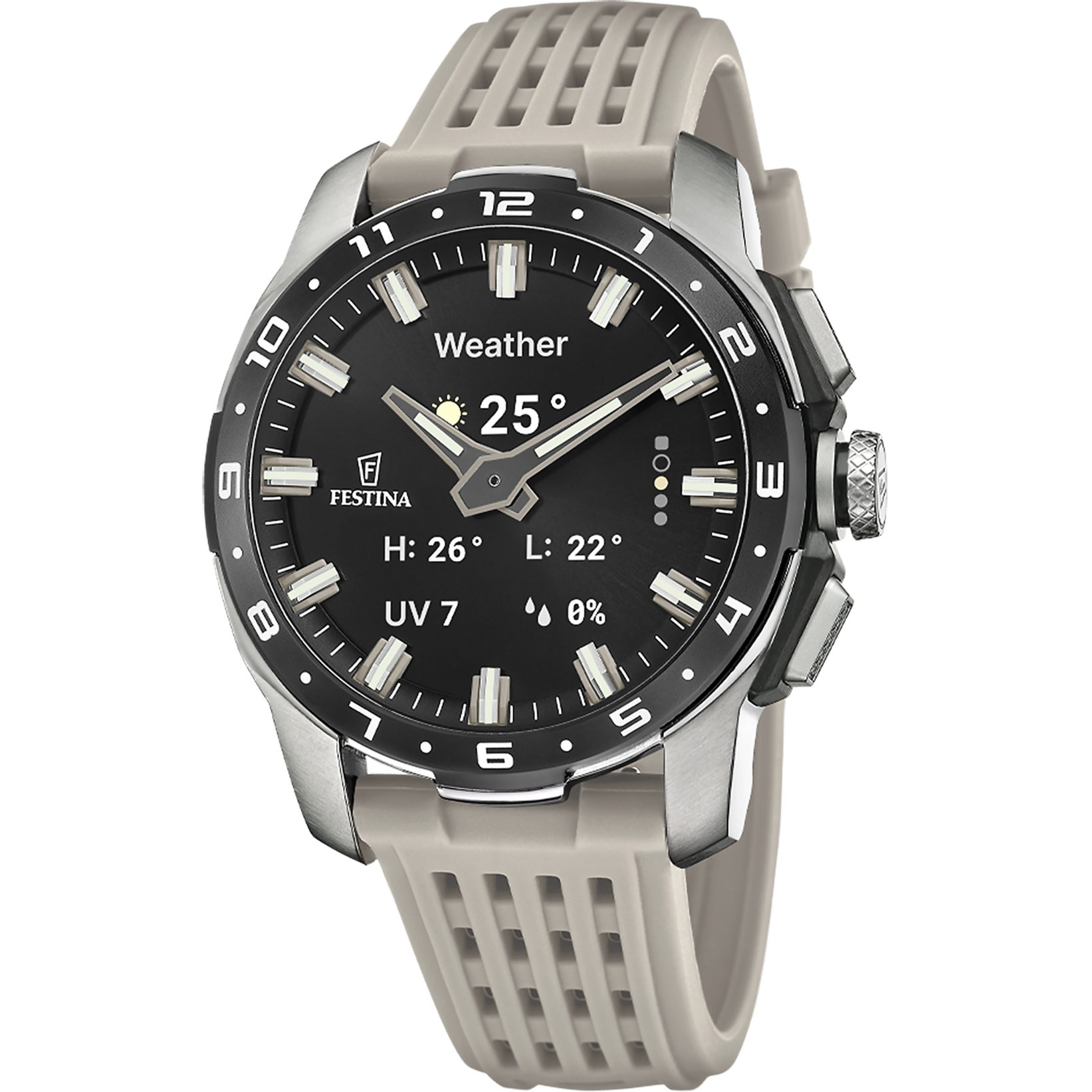 Festina Connected Full D Smartwatch, Armbanduhr, Herrenuhr, Bluetooth, Kamera-Fernbedienung, VO2max