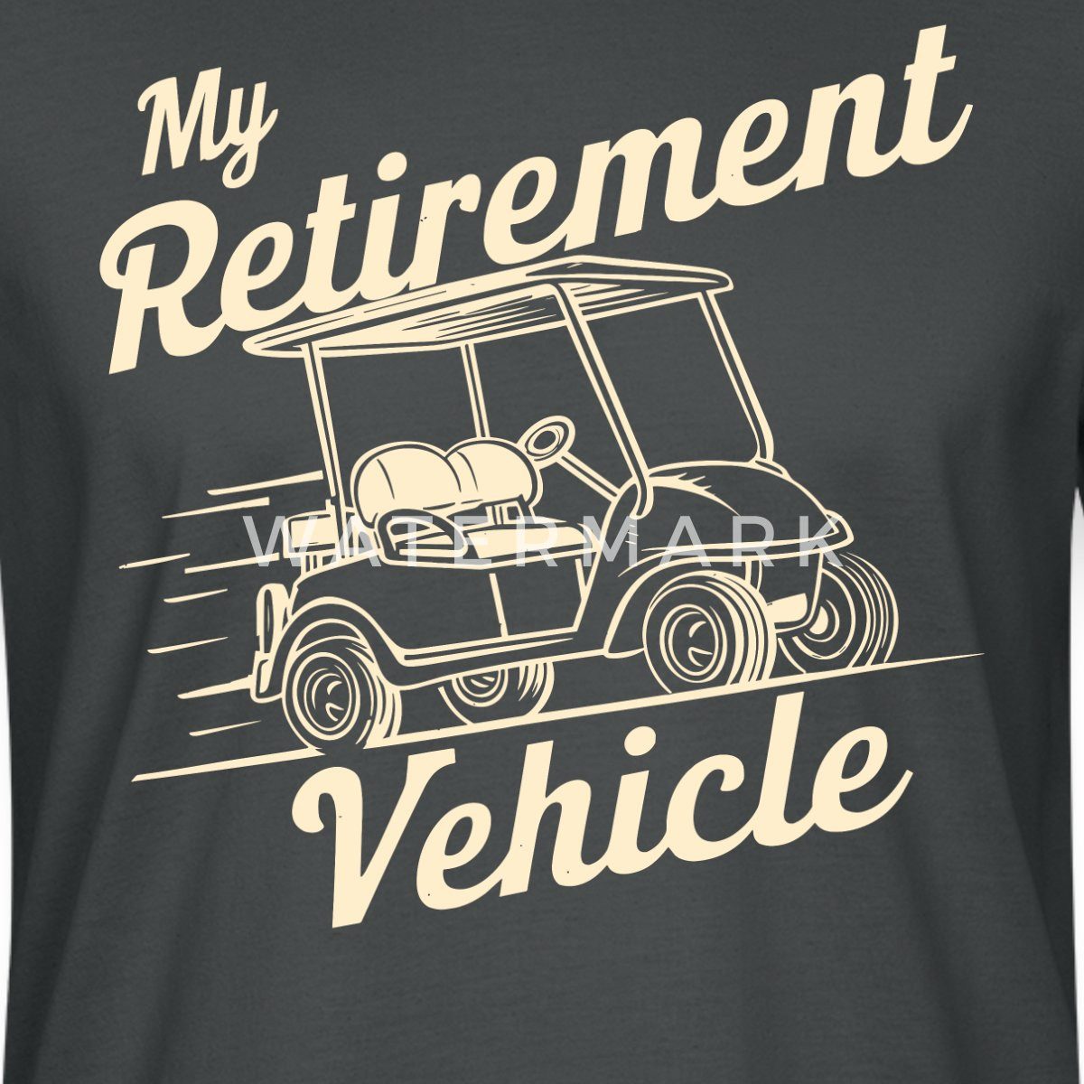 Spreadshirt T-Shirt My Retirement Vehicle Lustiges Golfcart Motiv Unisex Bio T-Shirt (1-tlg)