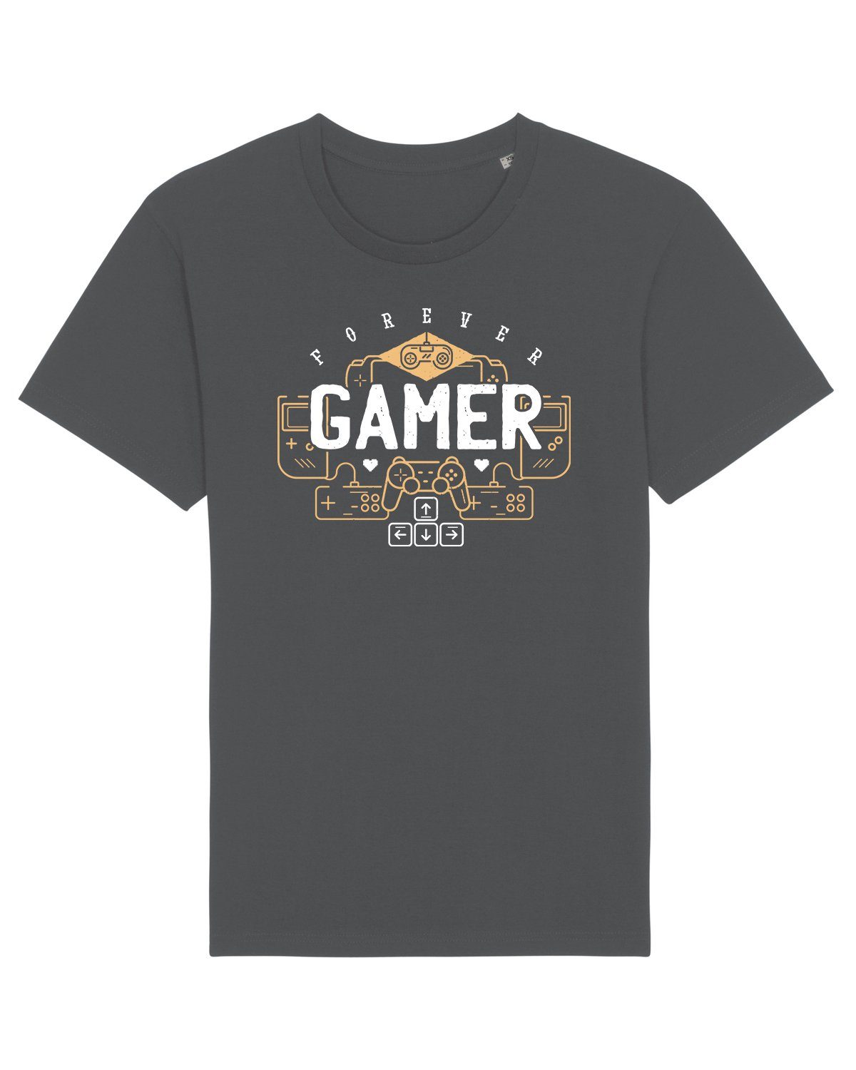 wat? Apparel Print-Shirt (1-tlg) antrazit Gamer Forever