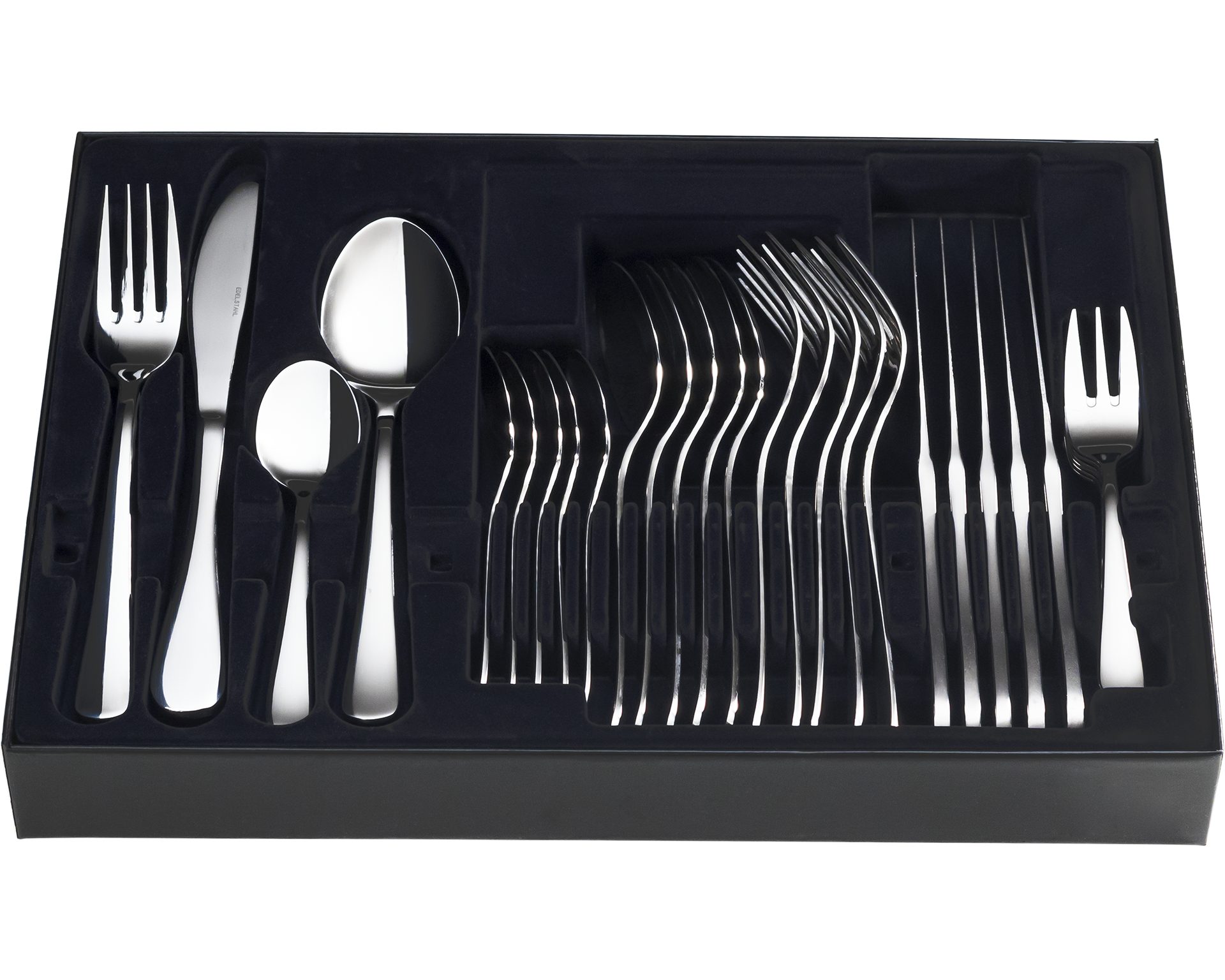 KING Besteck-Set »Oslo« (31-tlg), 6 Personen, Edelstahl 18/10, 2,5 mm, Edelstahl 18/10, inkl. Besteck-Etui, für 6 Personen