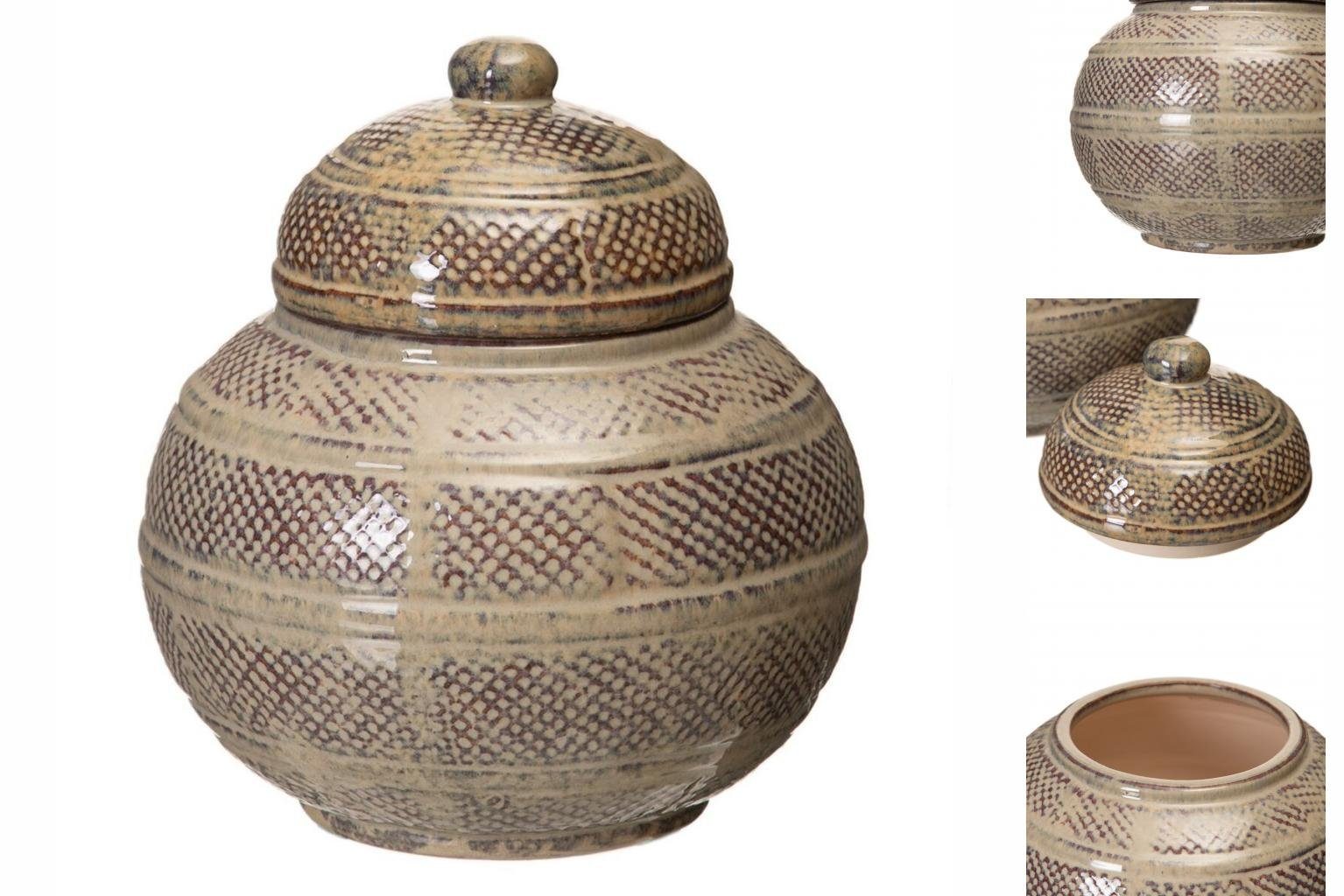 Bigbuy Dekovase Vase 20 x cm 21,5 Braun Keramik aus 20 x