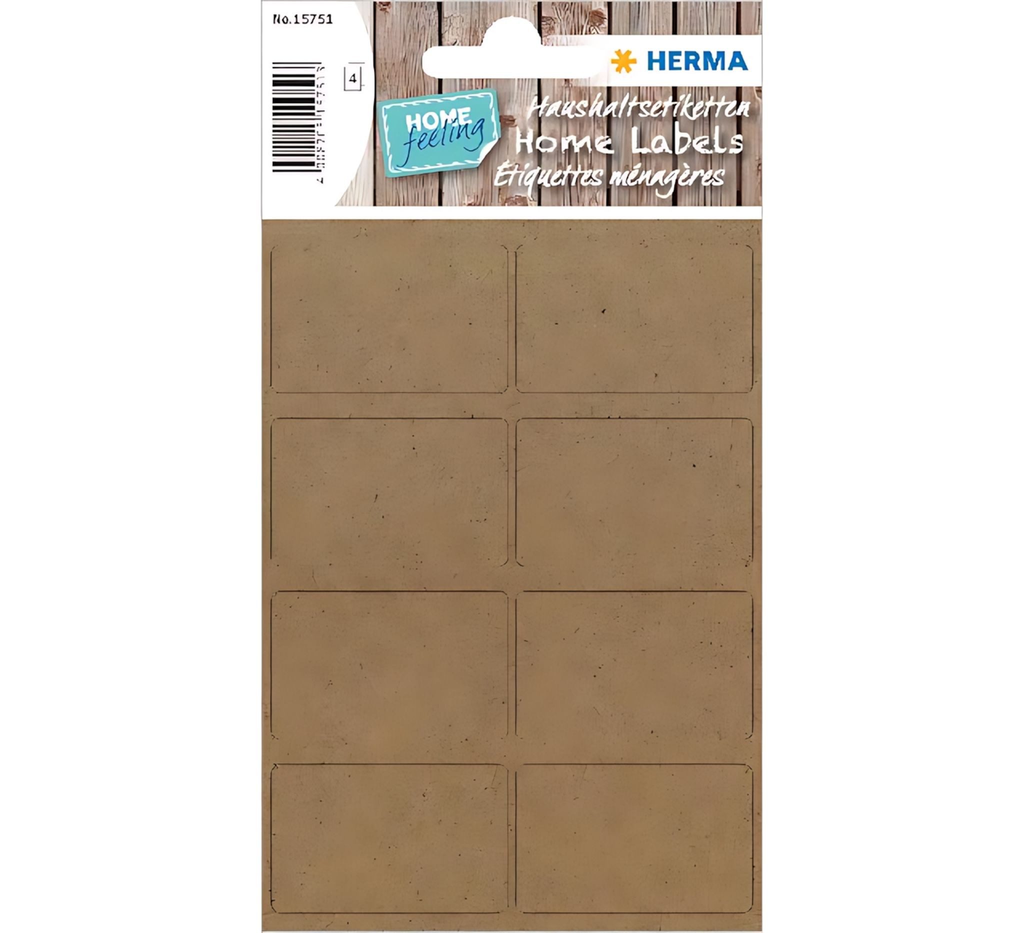 HERMA Etikettenpapier Herma Etiketten permanent haftend 25 x 40 mm Silphie-Papier braun 4