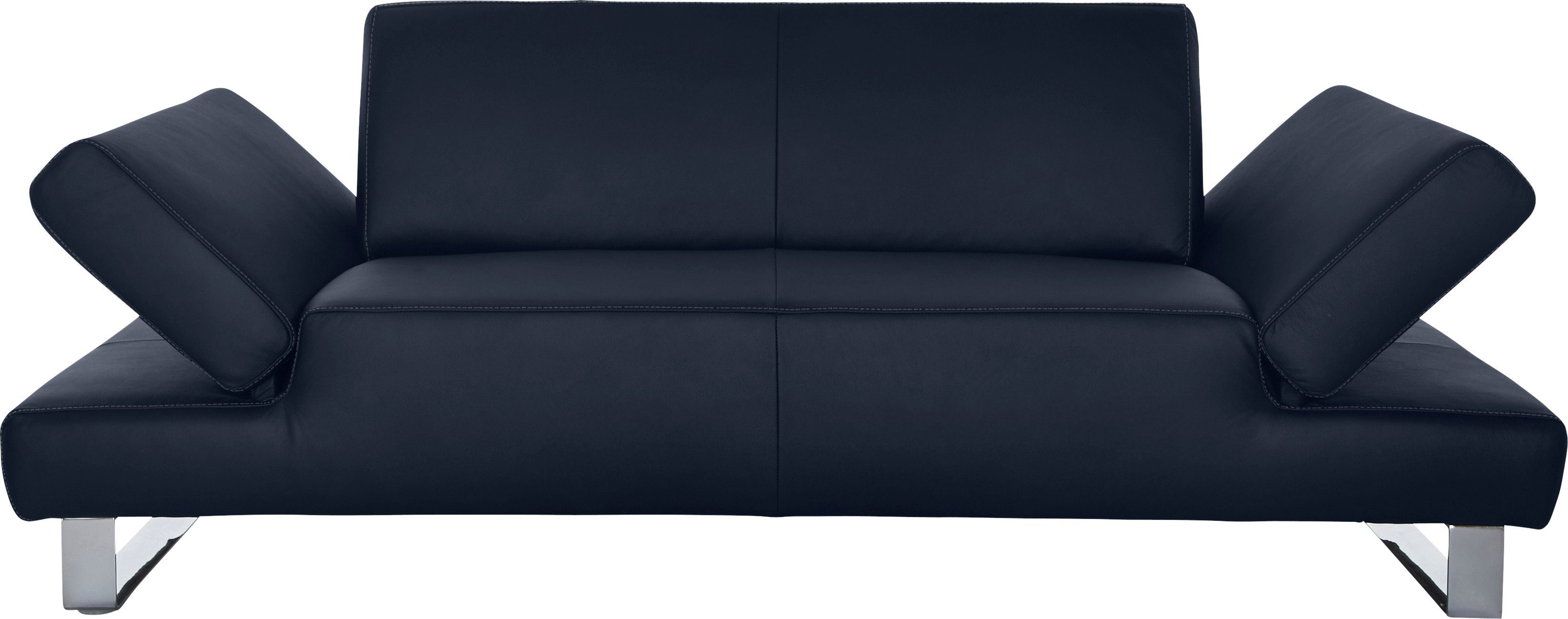 W.SCHILLIG 2-Sitzer taboo Designsofa mit hohem Sitzkomfort, mit Übertiefe, inklusive Armlehnenverstellung, mit Kontrastnaht