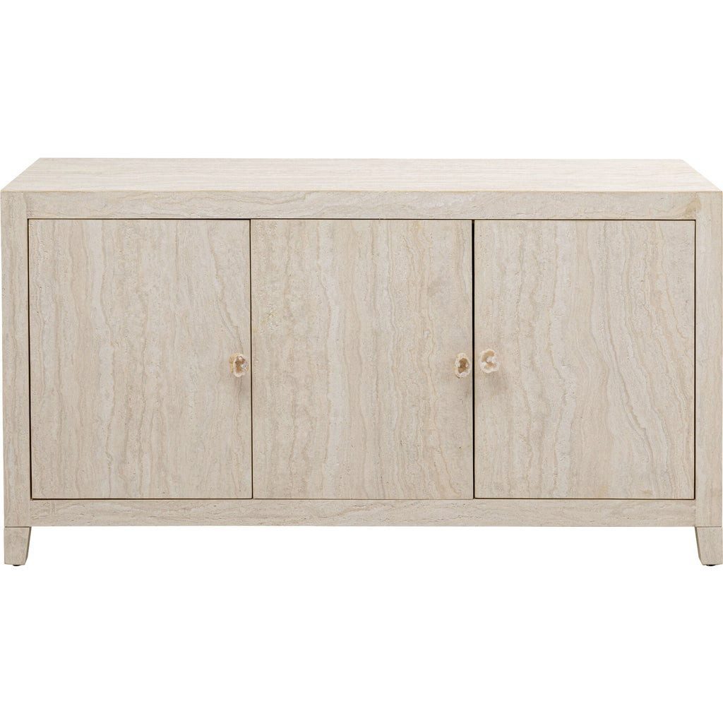 Kare Design Sideboard Travertino, Travertinstein-Optik, Breite 140 cm