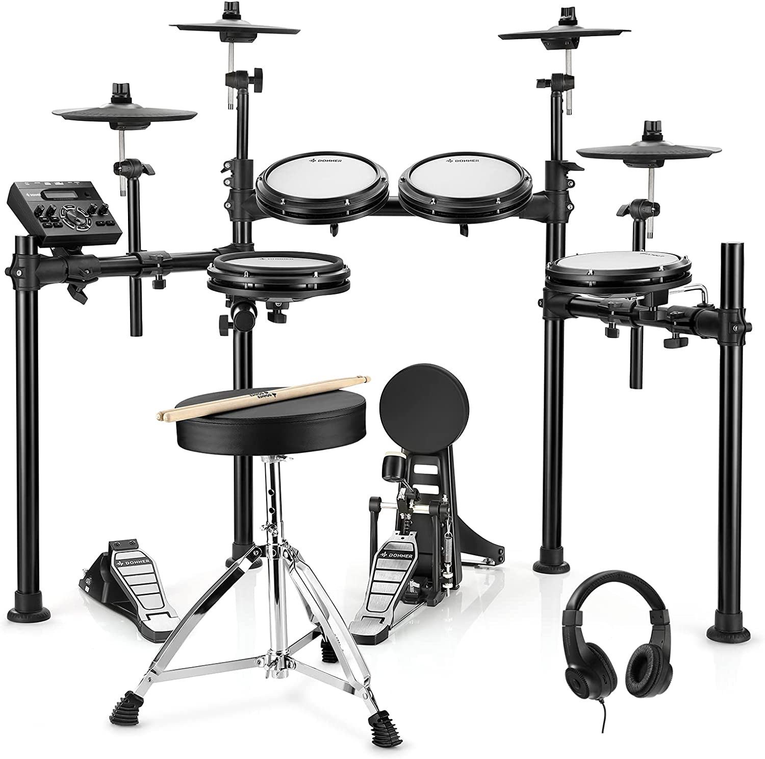 E-Drum E-Drum Elektronisches Schlagzeug für Einsteiger Aufgerüstet DED-200