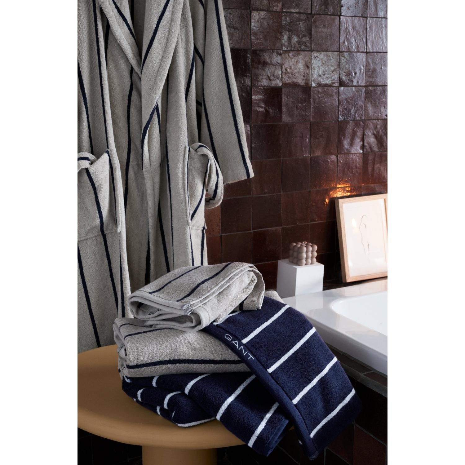 Gant Bademantel Gant Blue Stripe Bademantel (XXL) Evening Home Robe