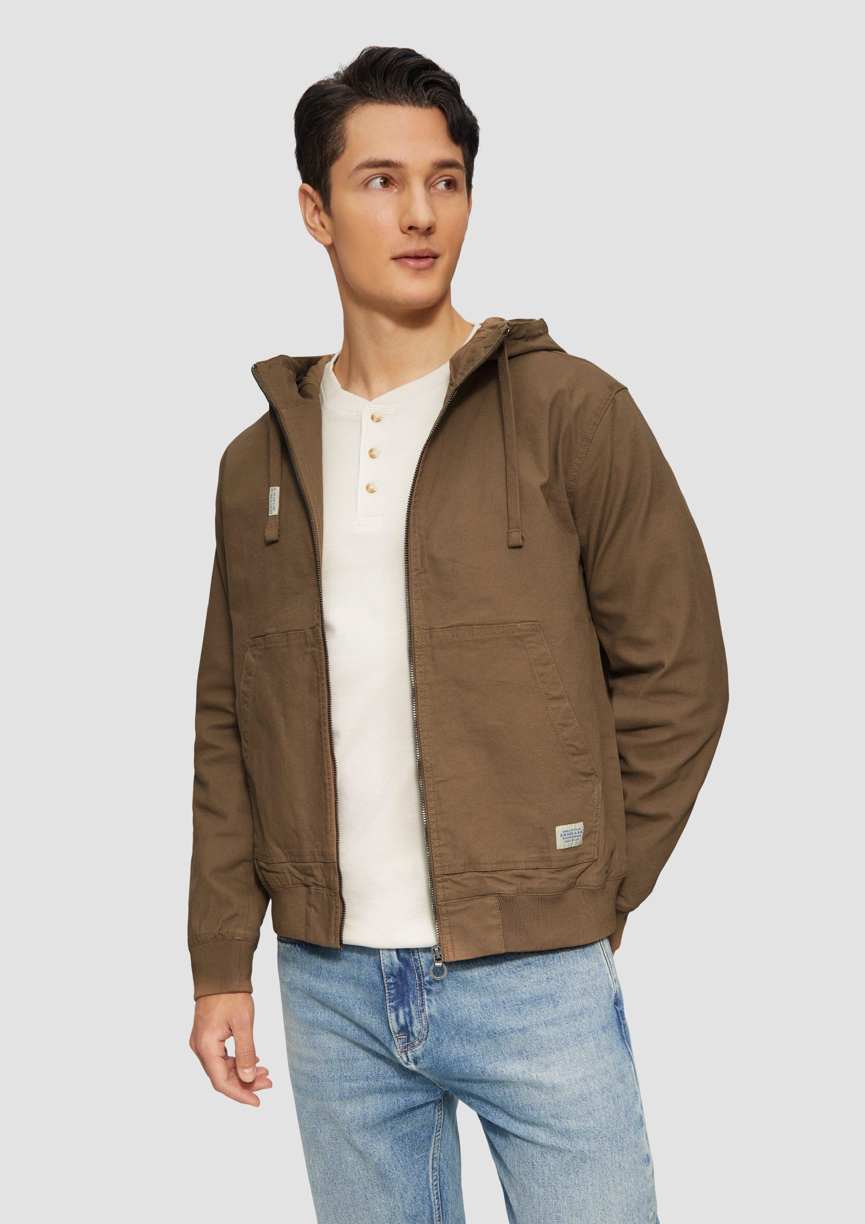 s.Oliver Allwetterjacke Kapuzenjacke aus robustem Canvas günstig online kaufen