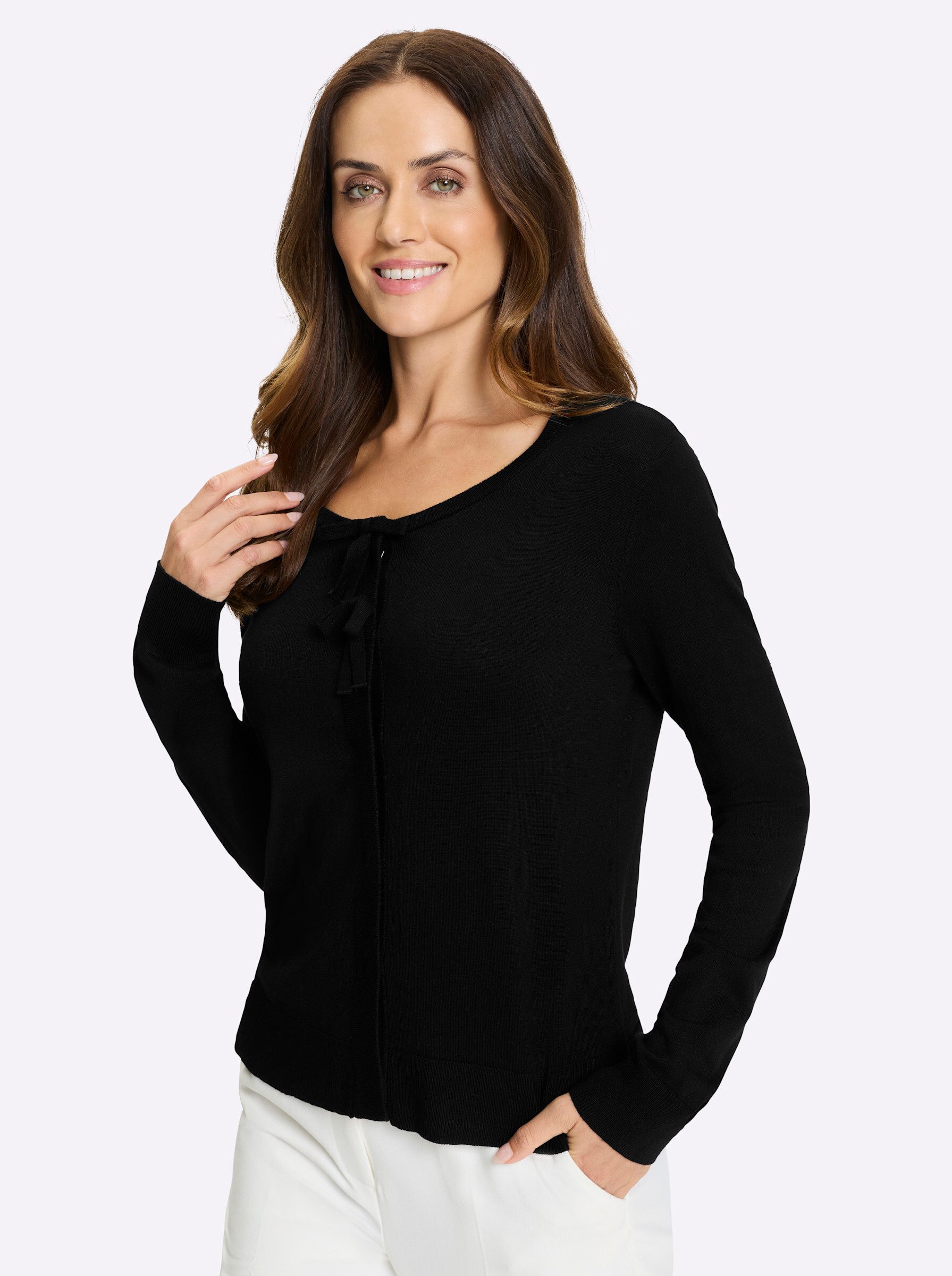 heine Strickjacke Feinstrickjacke .