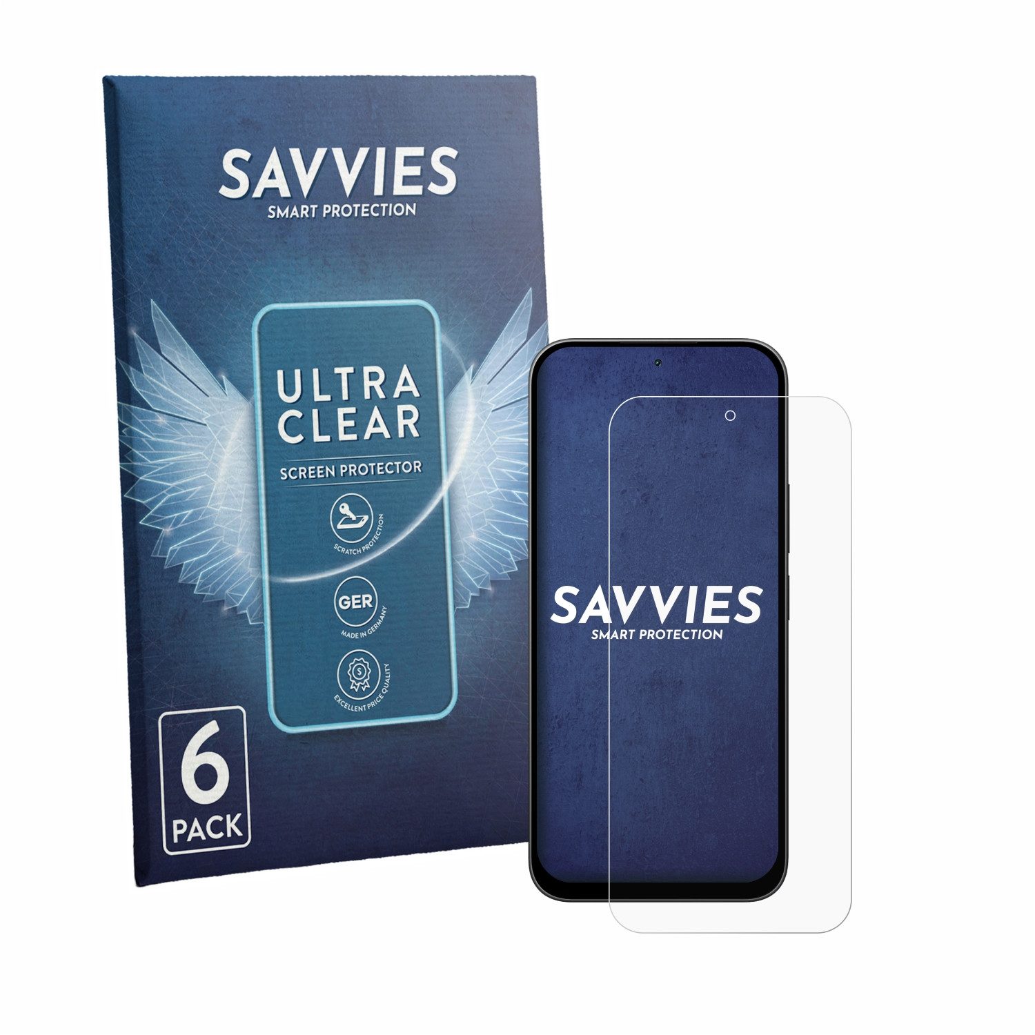 Savvies Displayschutzfolie Schutzfolie für Xiaomi Redmi 17 5G, 6 Stück, Displayschutz Schutz Folie Klar Transparent
