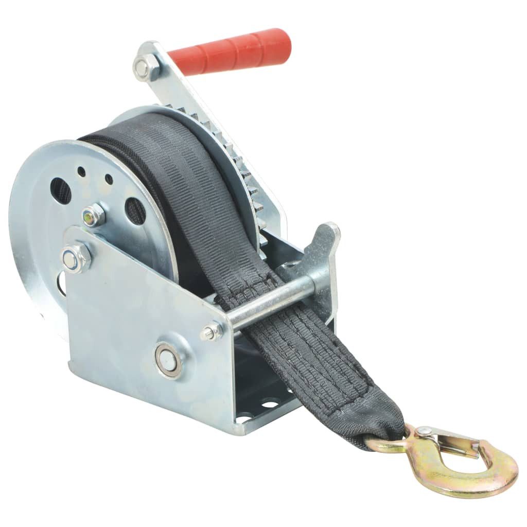 vidaXL Seilwinde Handwinde mit Gurt 540 kg, (1-St)