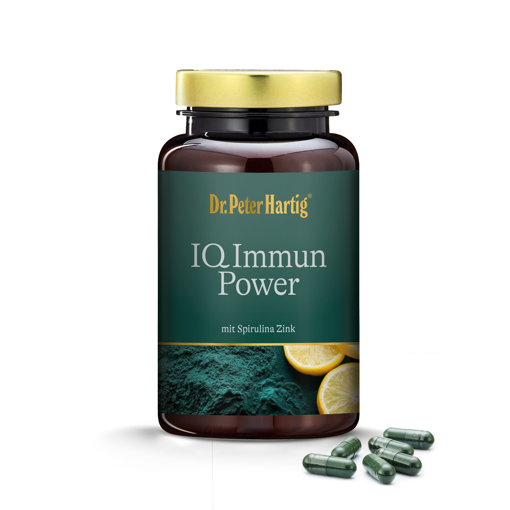 Dr. Peter Hartig IQ Immun Power, unterstützt das Immunsystem, Vitamin C, D, Zink Kapseln, 90 Kapseln, 45-Tages-Vorrat, à 44 g, IQ Immun Power 90 Kapseln 45-Tages-Vorrat lactose- hefe- glutenfrei