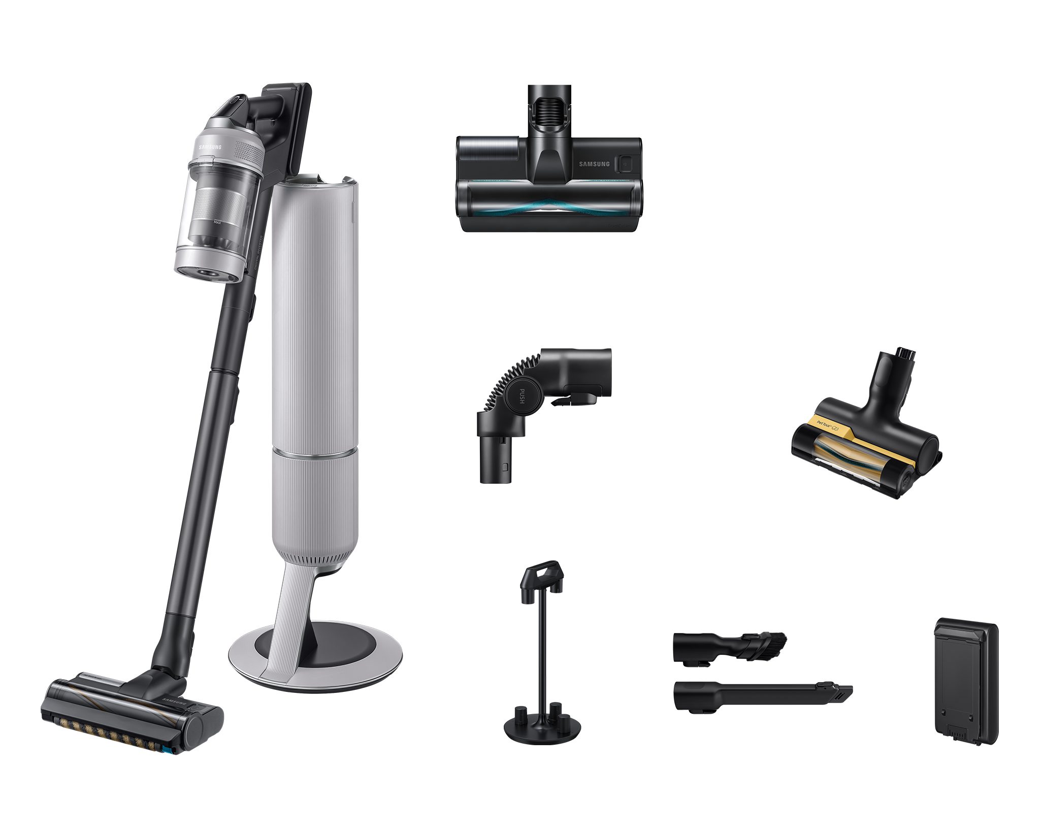 Samsung Akku-Handstaubsauger BESPOKE AI Jet CompleteClean, VS80F28EFP/WD, 770 W, beutellos