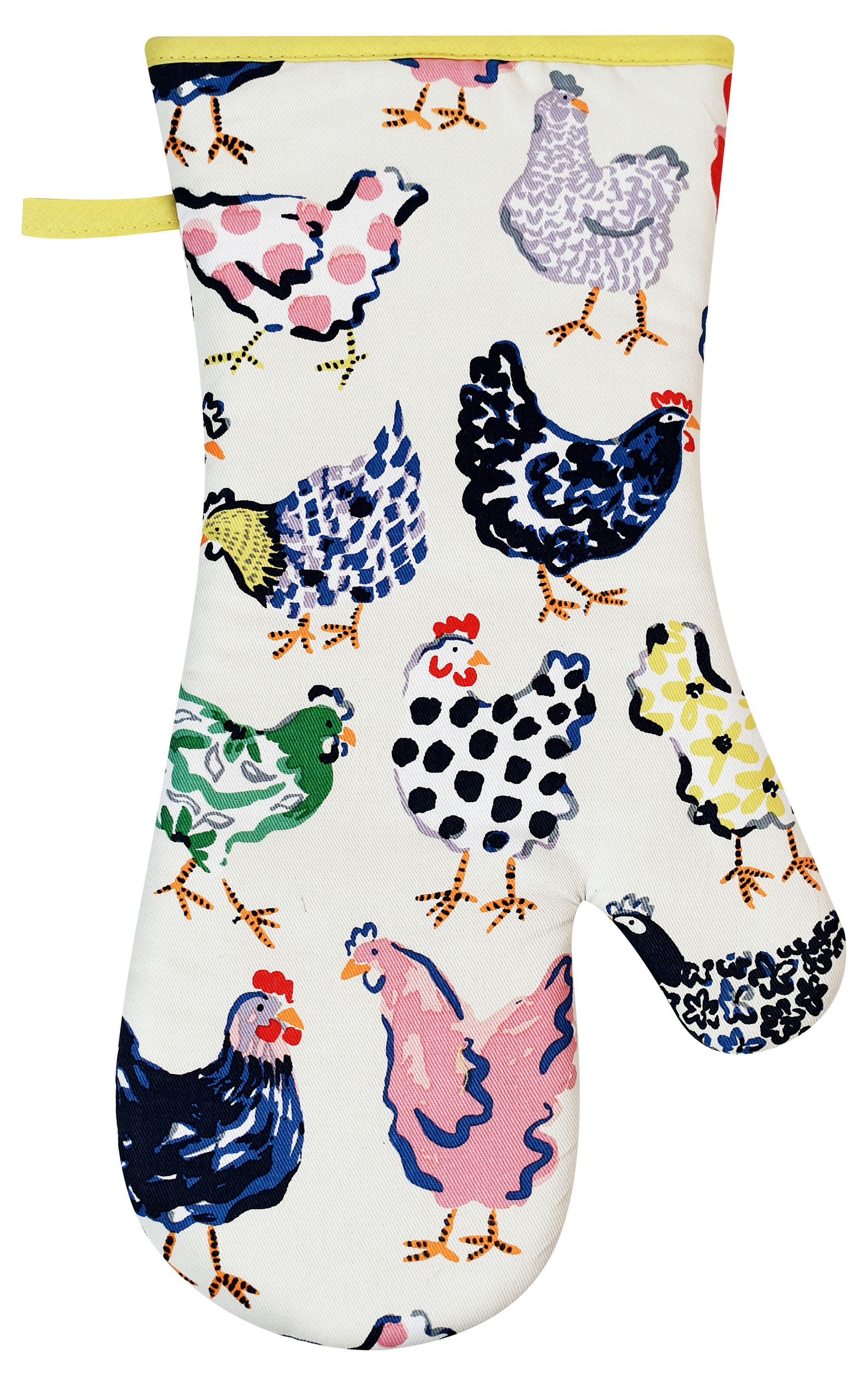 Ulster Weavers Topfhandschuhe Chick Chicken, (1-tlg., 1-teilig), 1-tlg., bestehend aus 1x Ofenhandschuh, wattiert, Größe: ca.20x37 cm