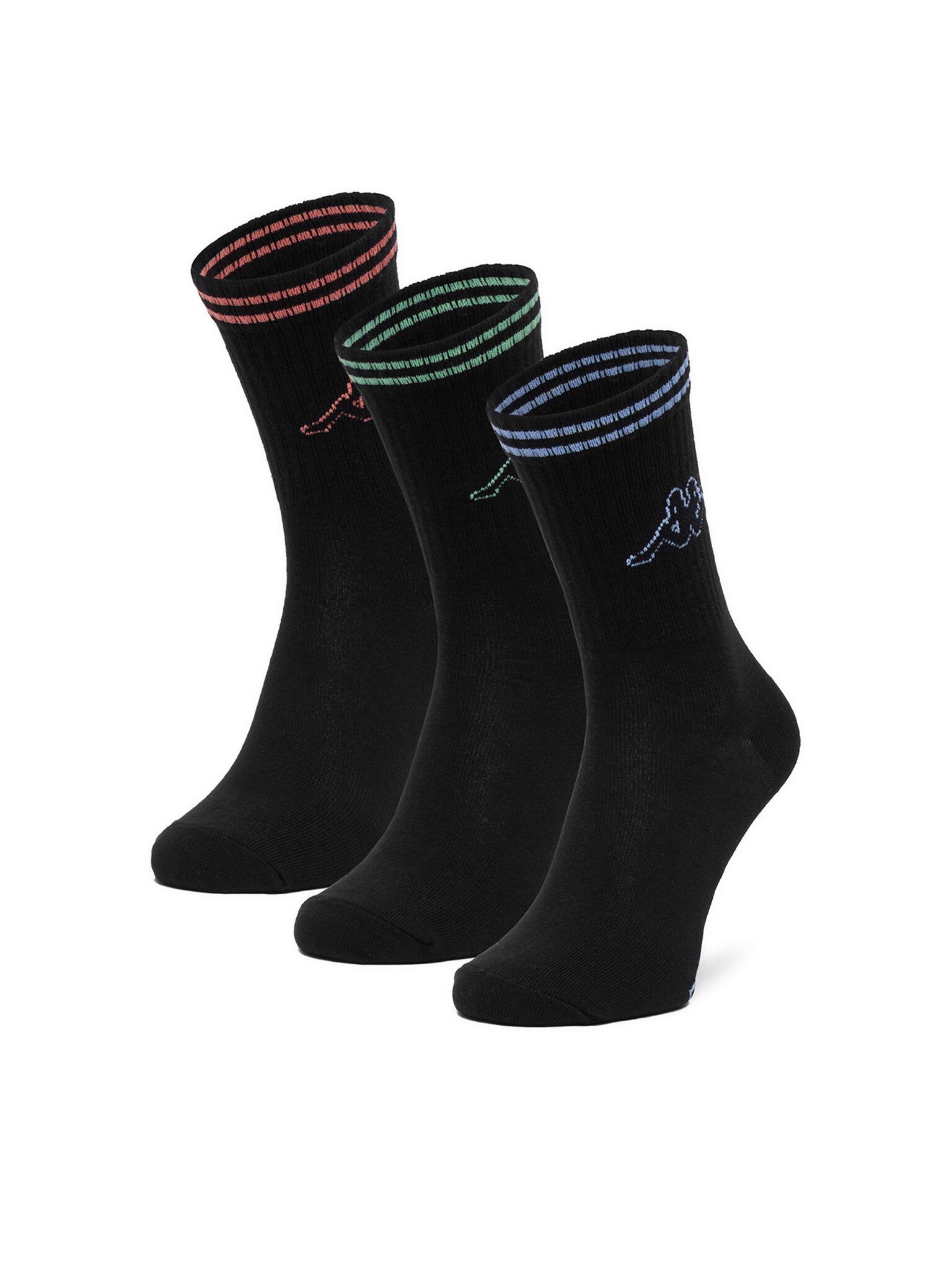 Kappa Basicsocken Kappa Long Socks Unisex Schwarz KAPPA-CEO_KR_KAPPA_ 006_W_AW25 (3-PACK