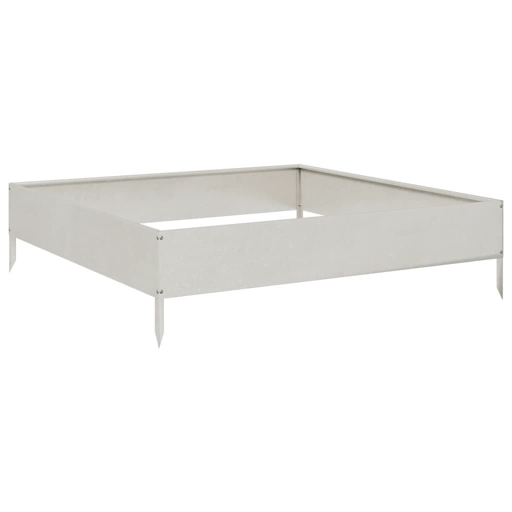 vidaXL Hochbeet Hochbeet 100x100x26 cm Edelstahl (1 St)
