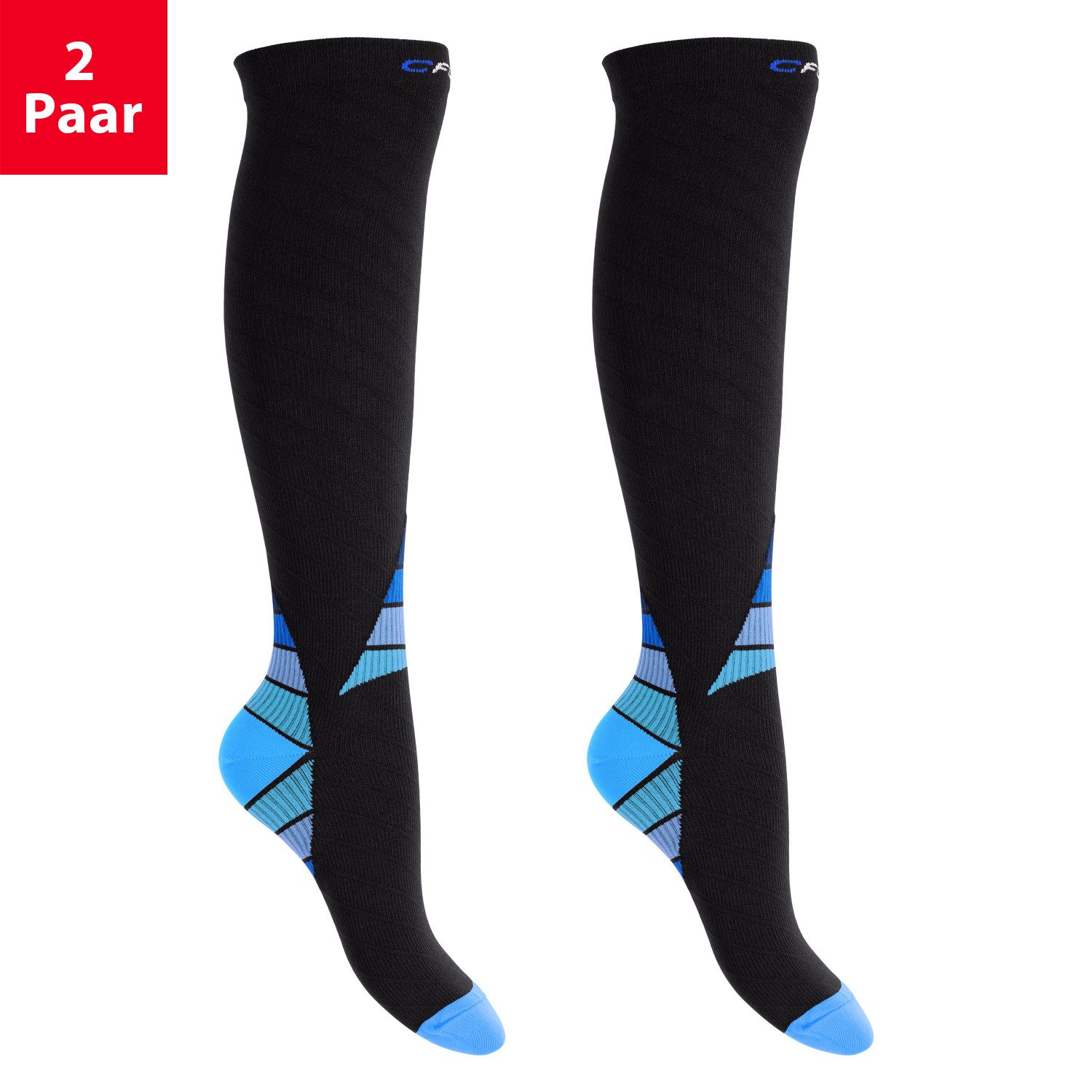 CFLEX Kompressionsstrümpfe Sport Strümpfe Damen/Herren (1/2 Paar) Kompressions Kniestrümpfe