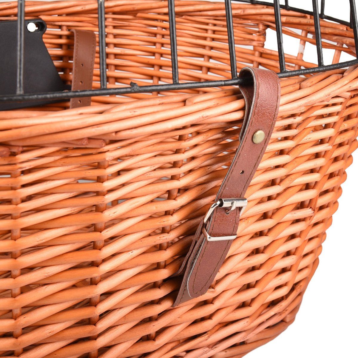 Flamingo Tierfahrradkorb Fahrradkorb für Lenker Klick braun