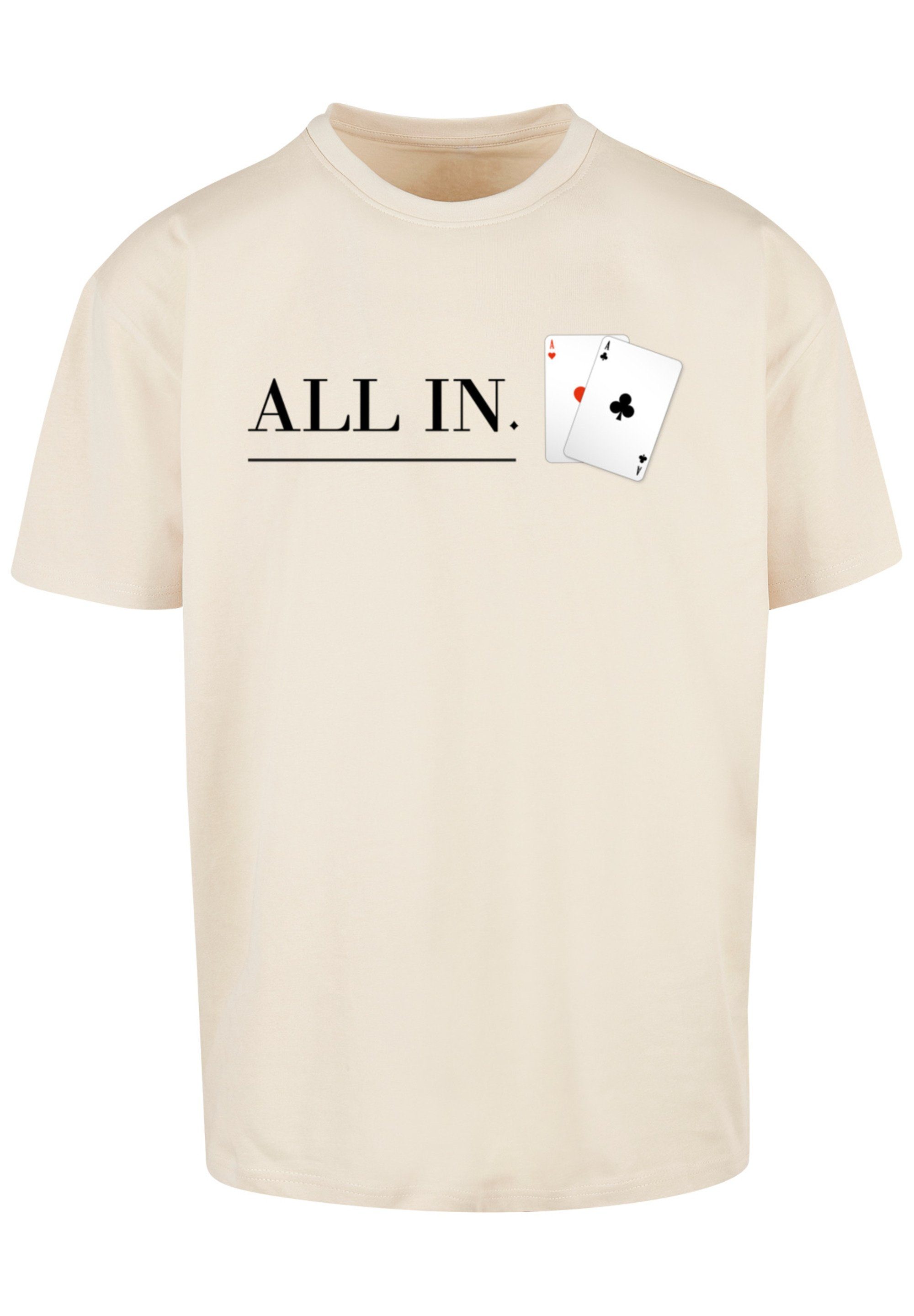 Print In sand Karten All Poker F4NT4STIC T-Shirt