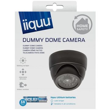GP Batteries Dummy Dome Video Camera Fake Kamera LED Licht Alarmsirenen-Attrappe (Kamera-Attrappe Indoor Outdoor mit rotem Blink-Licht)