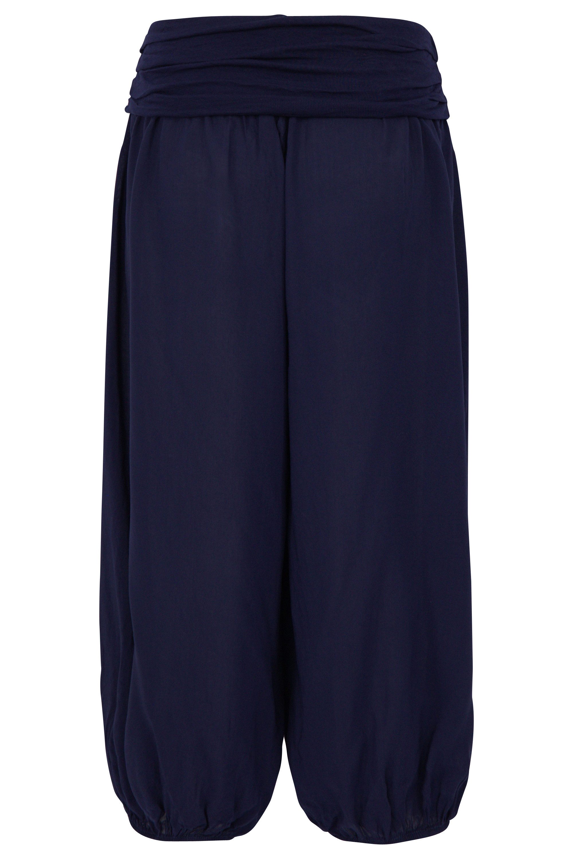 malito more than fashion Haremshose malito Damen Pumphose kurz in Uni Farben, Haremshose zum Tanzen, Damen Haremshose