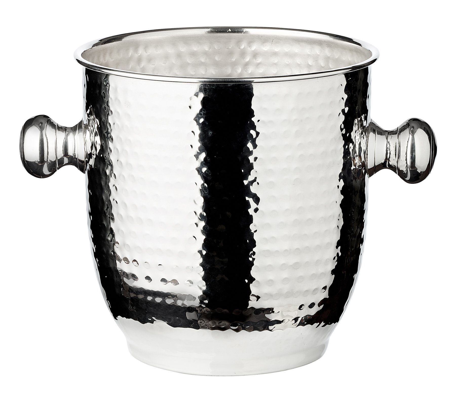 EDZARD Sektkühler Alto, Flaschenkühler in Silber - anlaufgeschützt, Ø 19cm