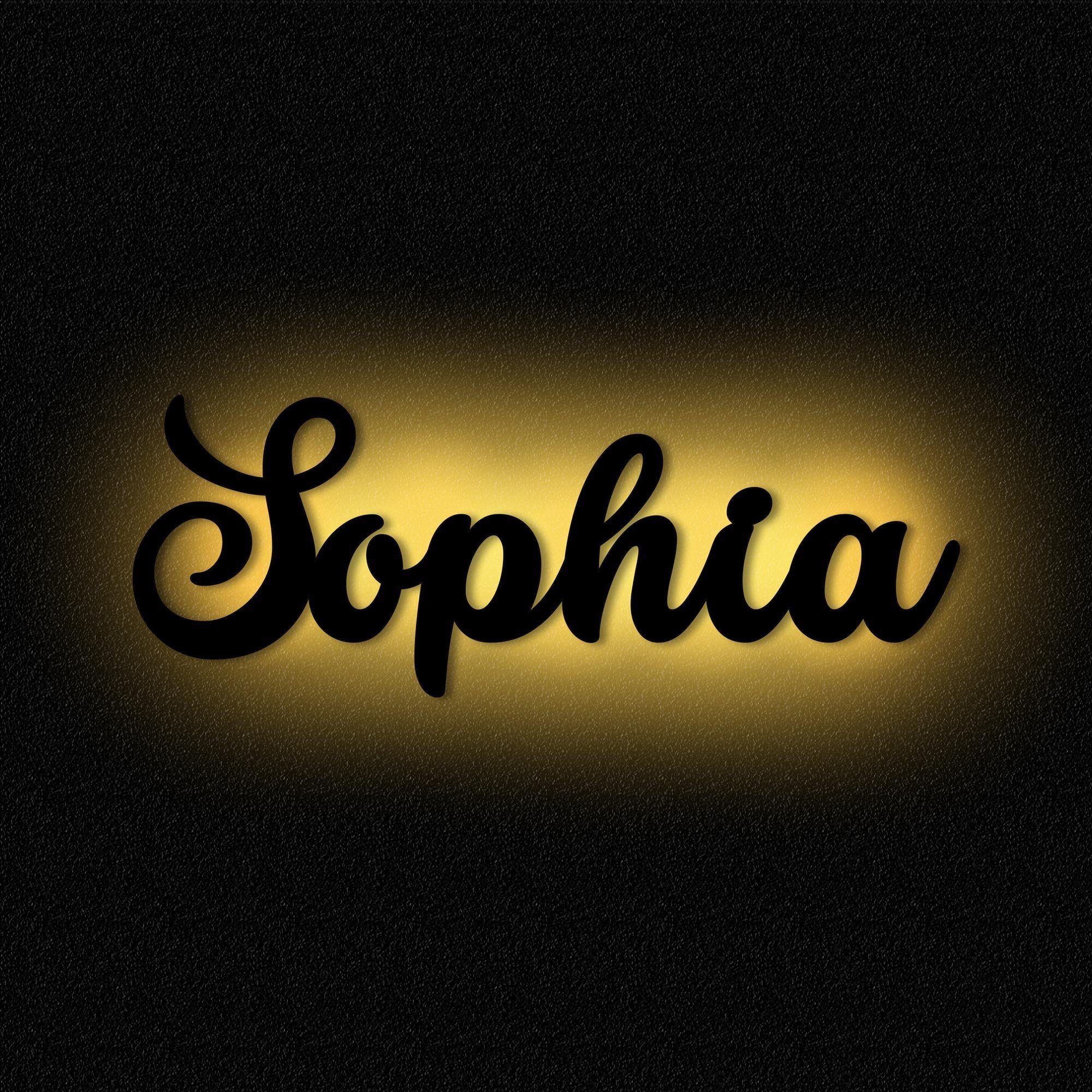 I Licht Dekolicht LED fest LED Sophia Wandlampe Erwachsene Holz, Deko & Warmweiß Kinder integriert, MDF Name Namofactur