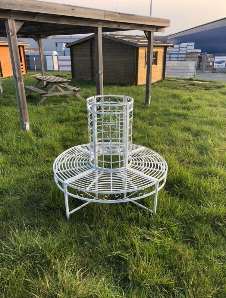 Harms Import Baumbank Garden Pleasure Metall Baumbank Bank Gartenbank Sitzbank Gartendeko