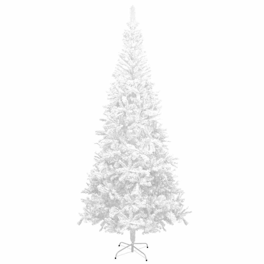 vidaXL Weihnachtsfigur Künstlicher Weihnachtsbaum mit Beleuchtung Kugeln L 240 cm Weiß (1 St)