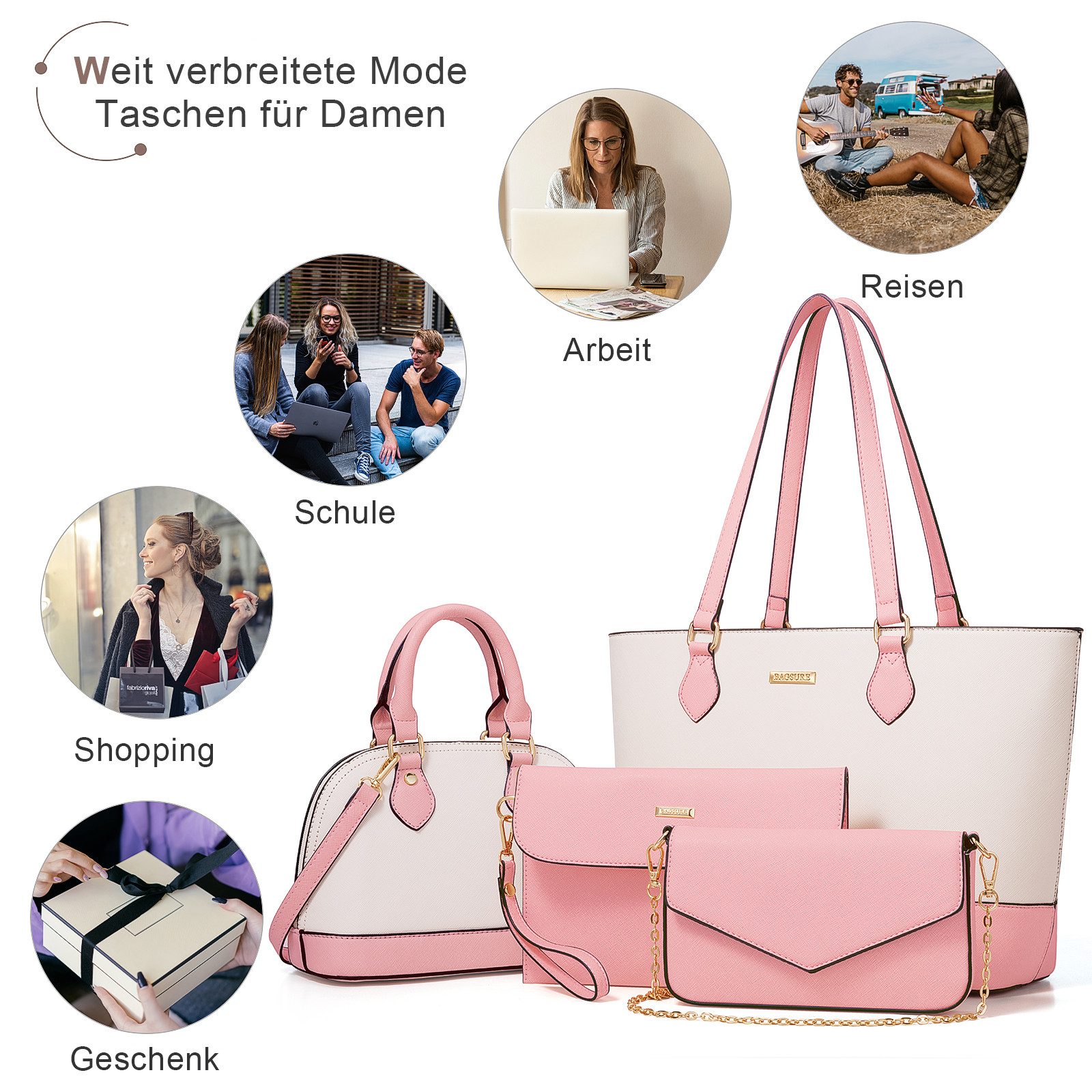 MODFU Henkeltasche Umhängetasche Handtasche Tragetasche Aktentasche günstig online kaufen