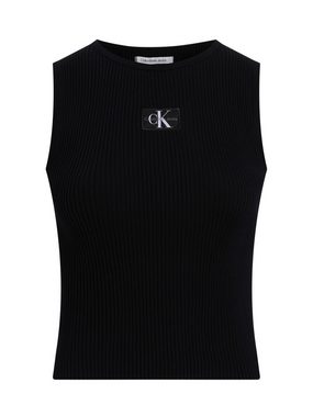 Calvin Klein Jeans Pullunder WOVEN LABEL SWEATER TANK TOP mit Logopatch