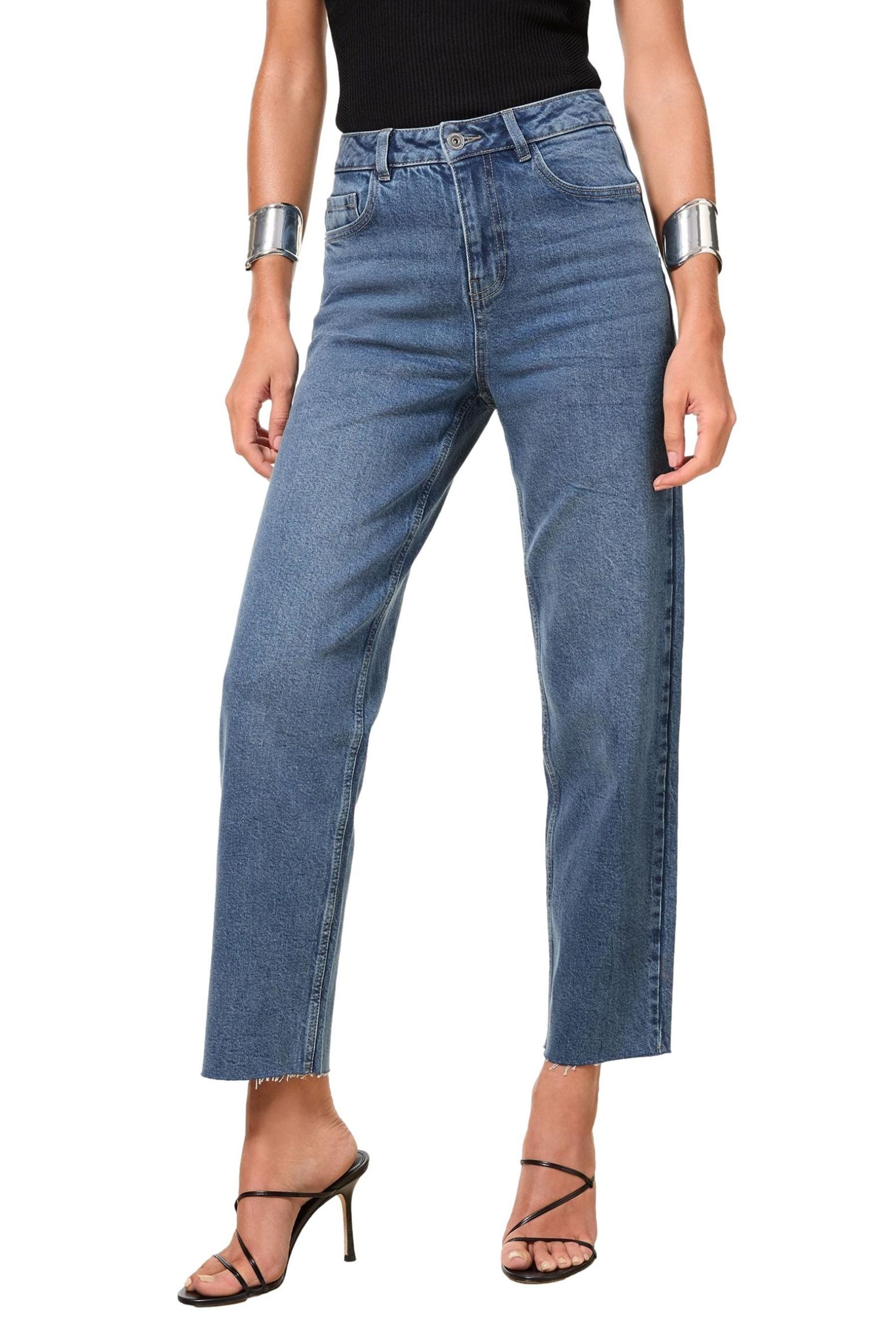 Straight-Jeans Lipsy Jeans mit kurzem, geradem Schnitt, Regular