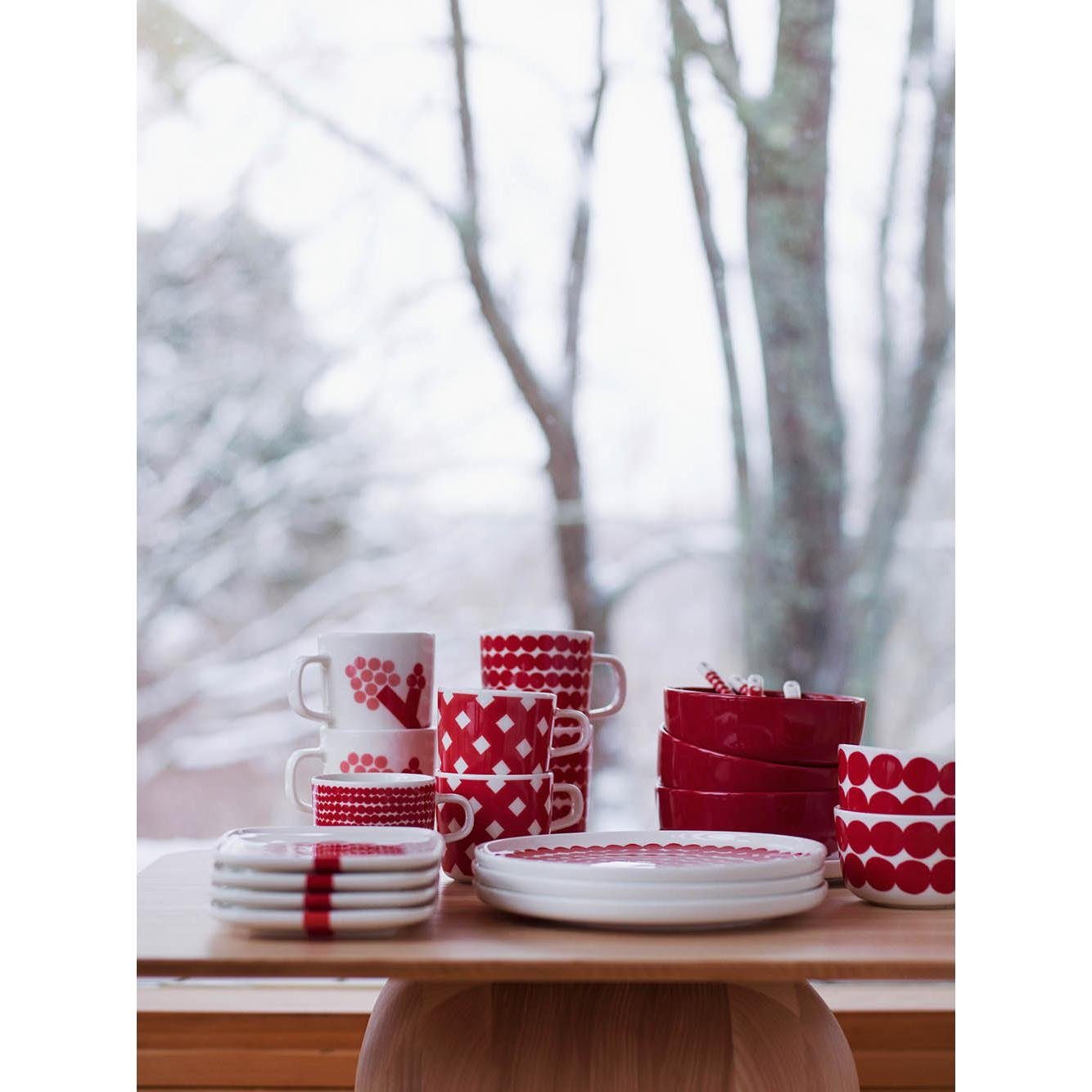 Marimekko Schüssel Schale Oiva-Räsymatto Schwarz-Weiß (9,5cm)