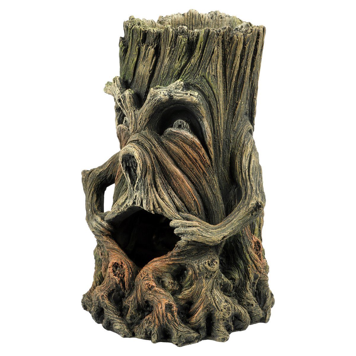 Aquariendeko Aquarium Dekoration Baum mit Gesicht