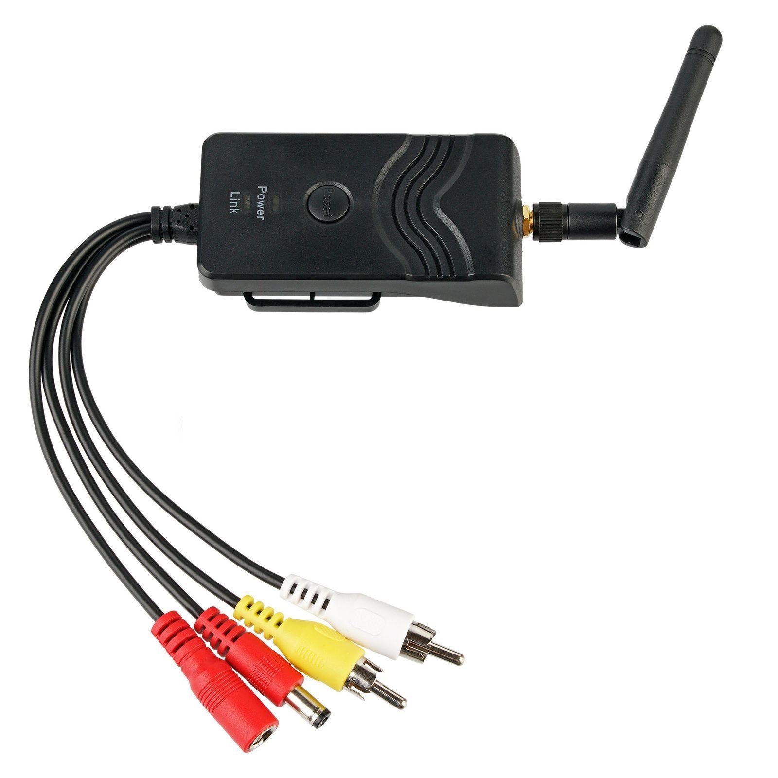 App) CM-903S CARMATRIX Funk mit Sender Modul WiFi (Auto Empfänger, Rückfahrkamera AV HD Transmitter Rückfahrsystem KFZ für WLAN