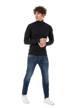 RedBridge Rollkragenpullover Gosport mit aufwendigem Strickmuster