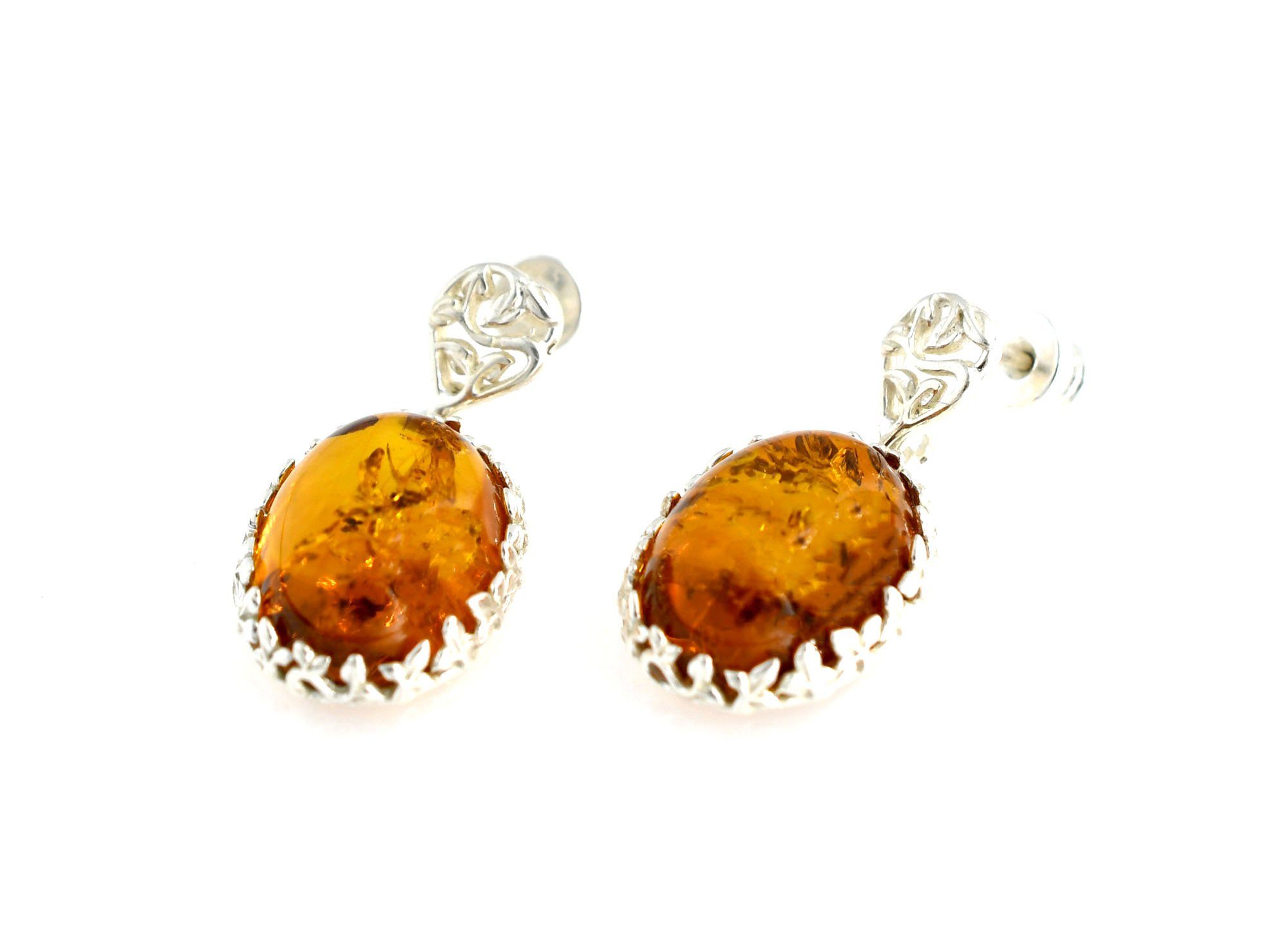 Ohrhänger-Set Ohrringe Ohrstecker Bernsteinohrringe Bernstein Schmuck Damen